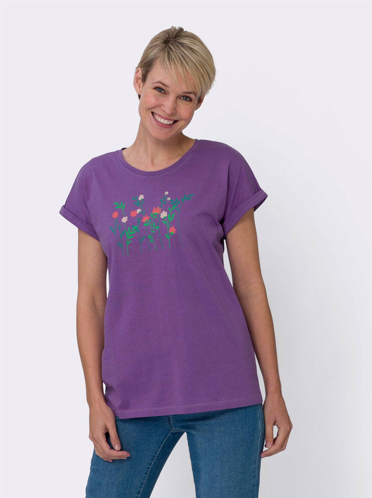 Shirt - prune/langoustine
