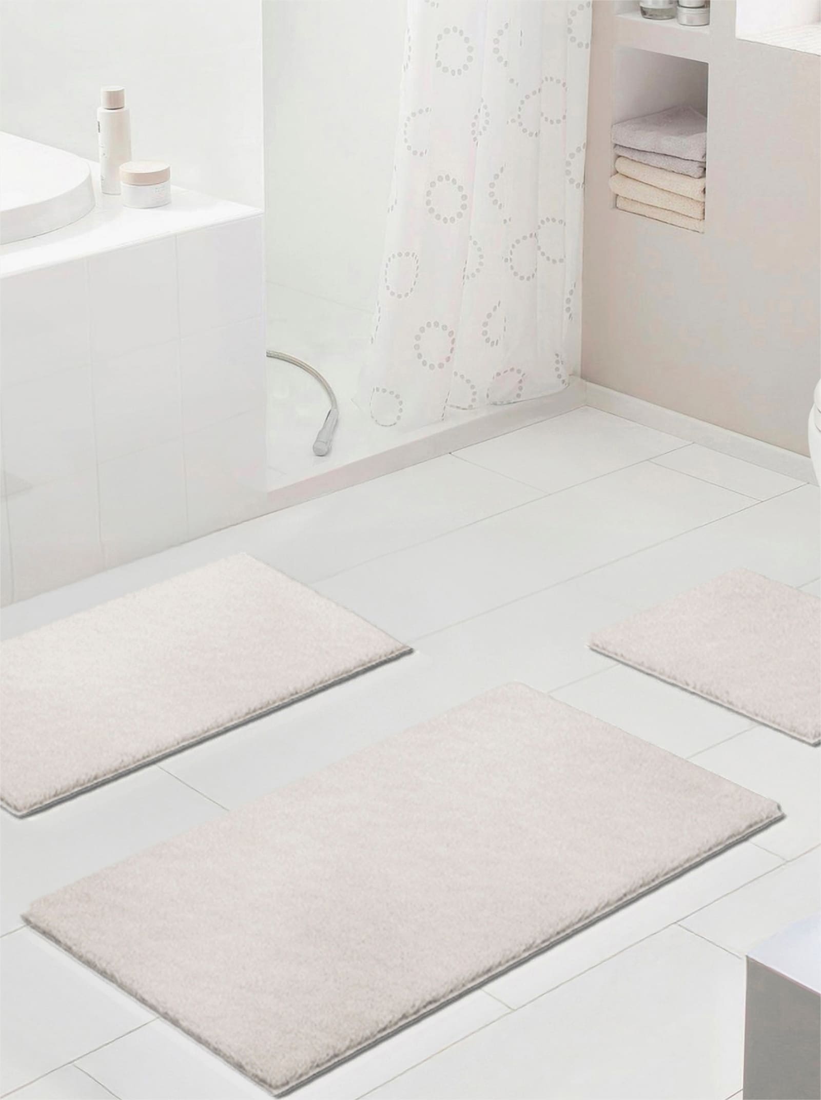 Grund Badematte - kiesel