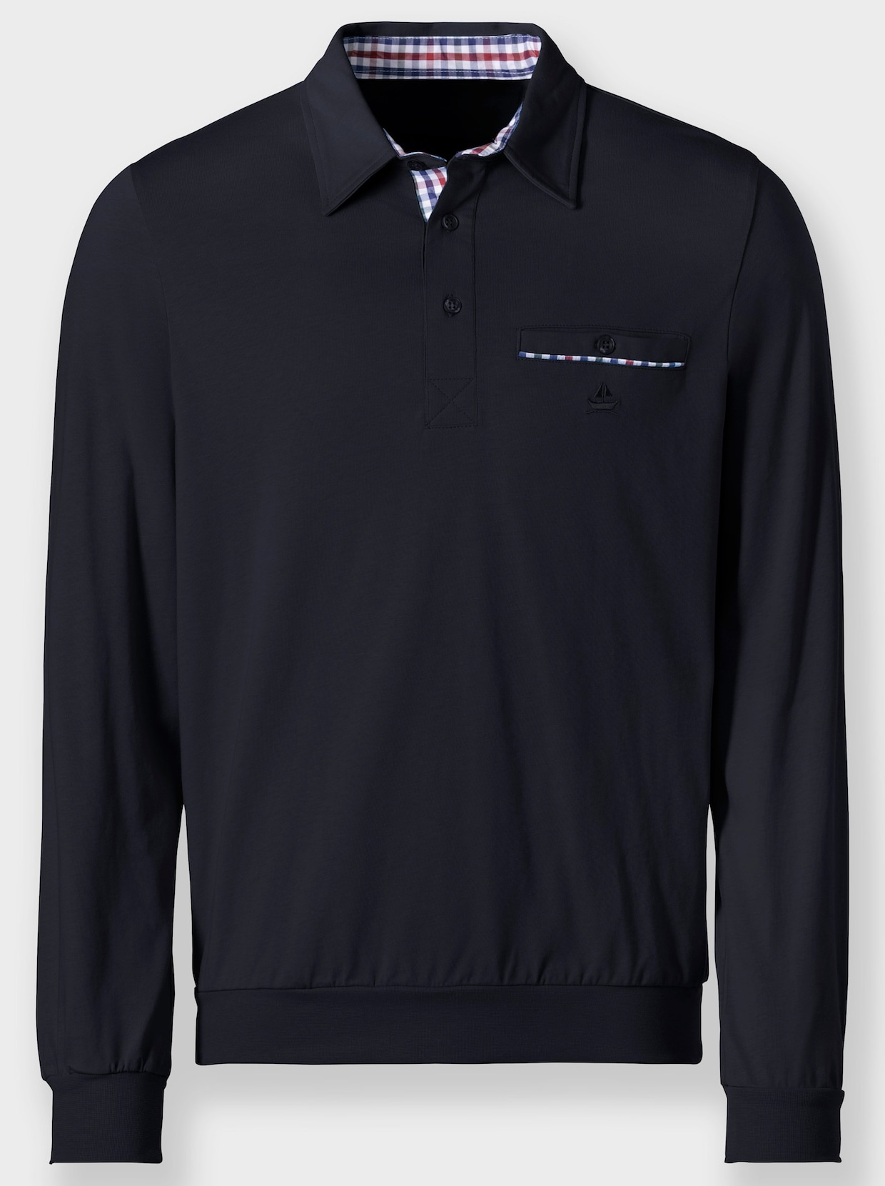 Marco Donati Langarm-Shirt - marine