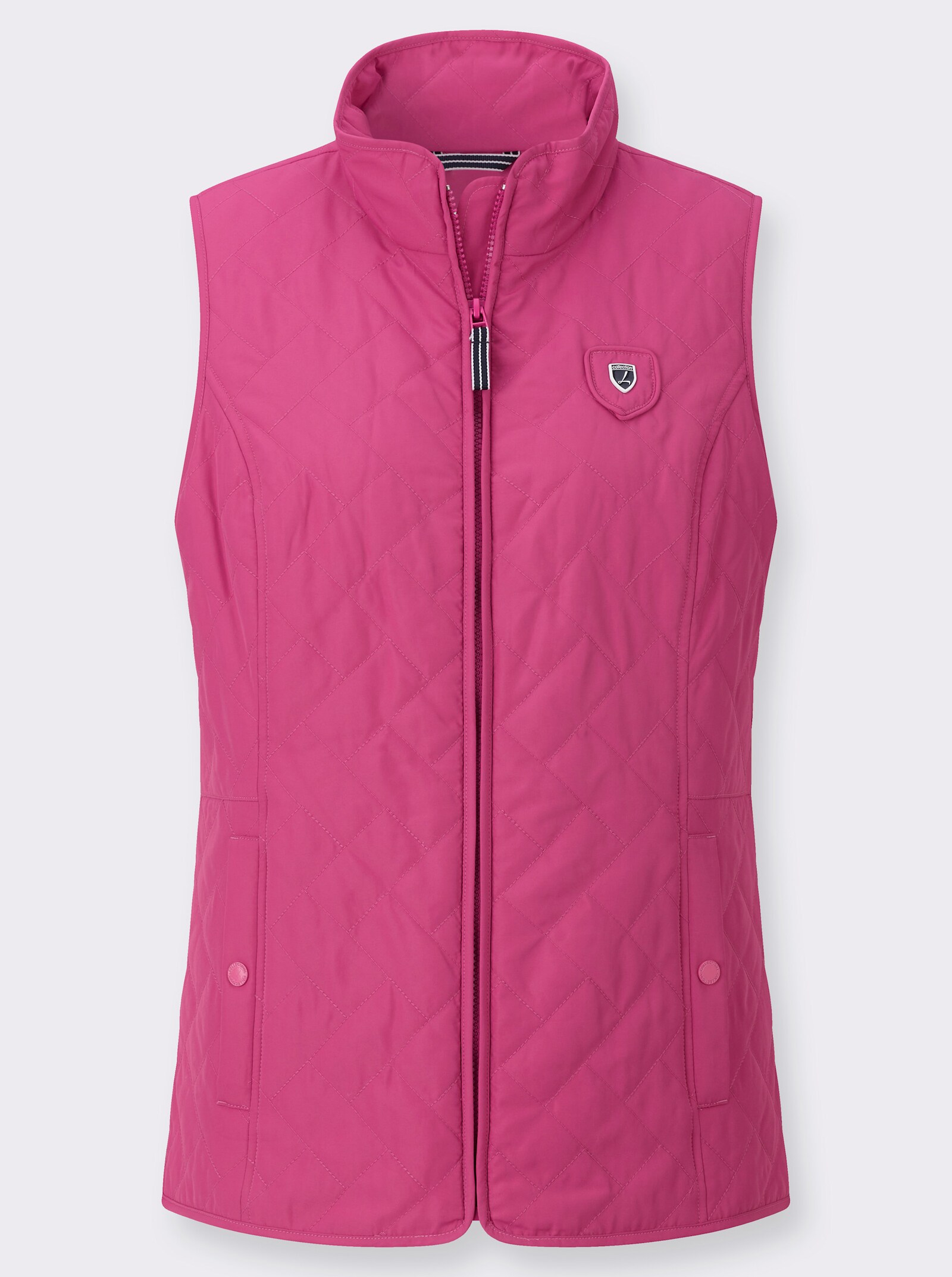Steppweste mit Taillenbetonung - fuchsia