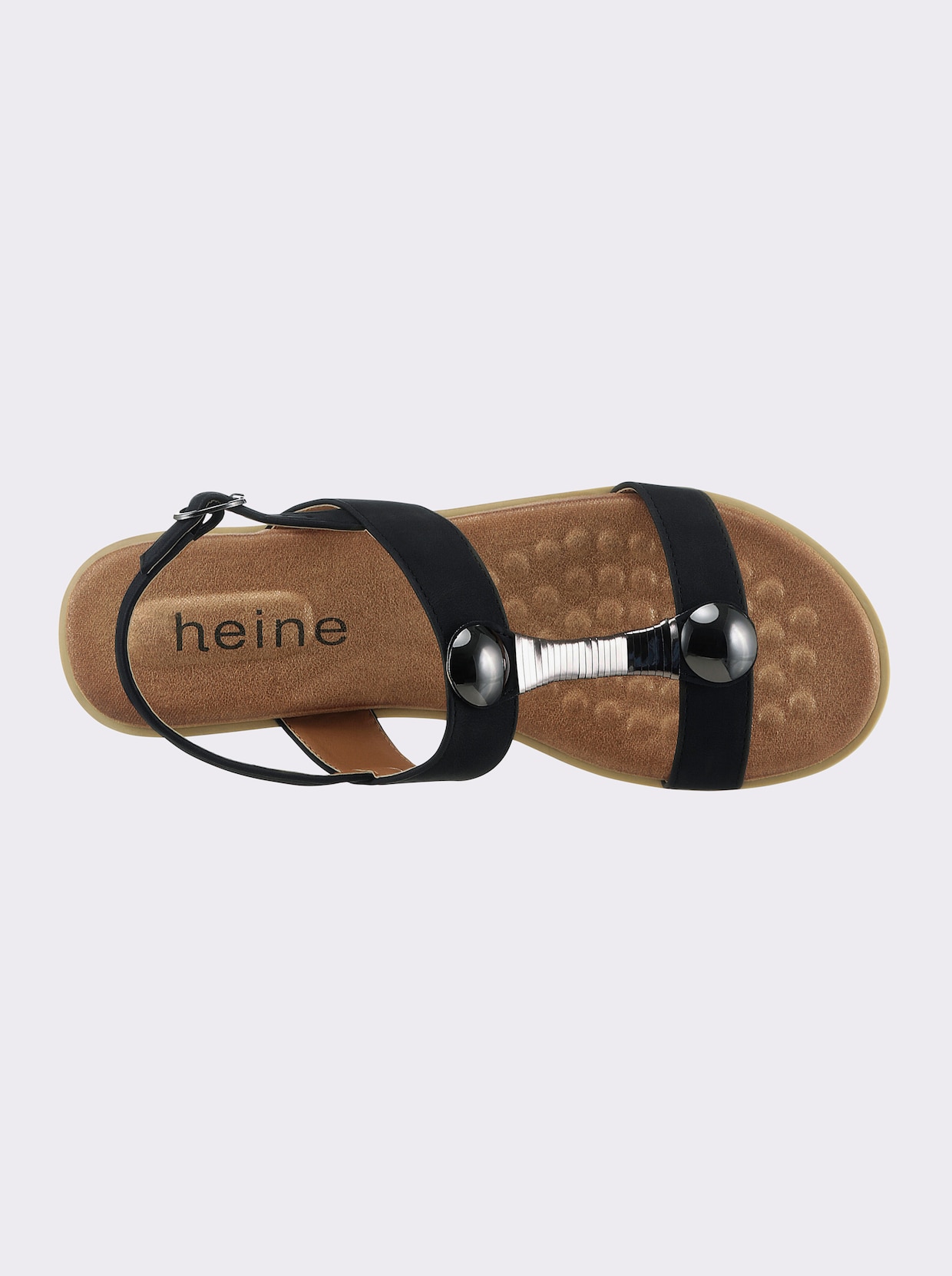 heine Sandalen - zwart