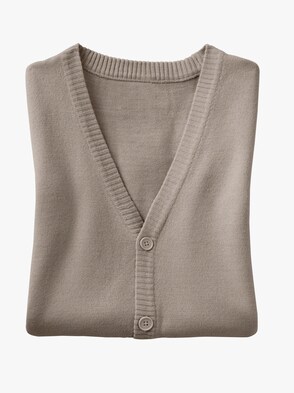 Strickweste - beige