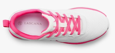 LASCANA Sneaker - weiß/pink