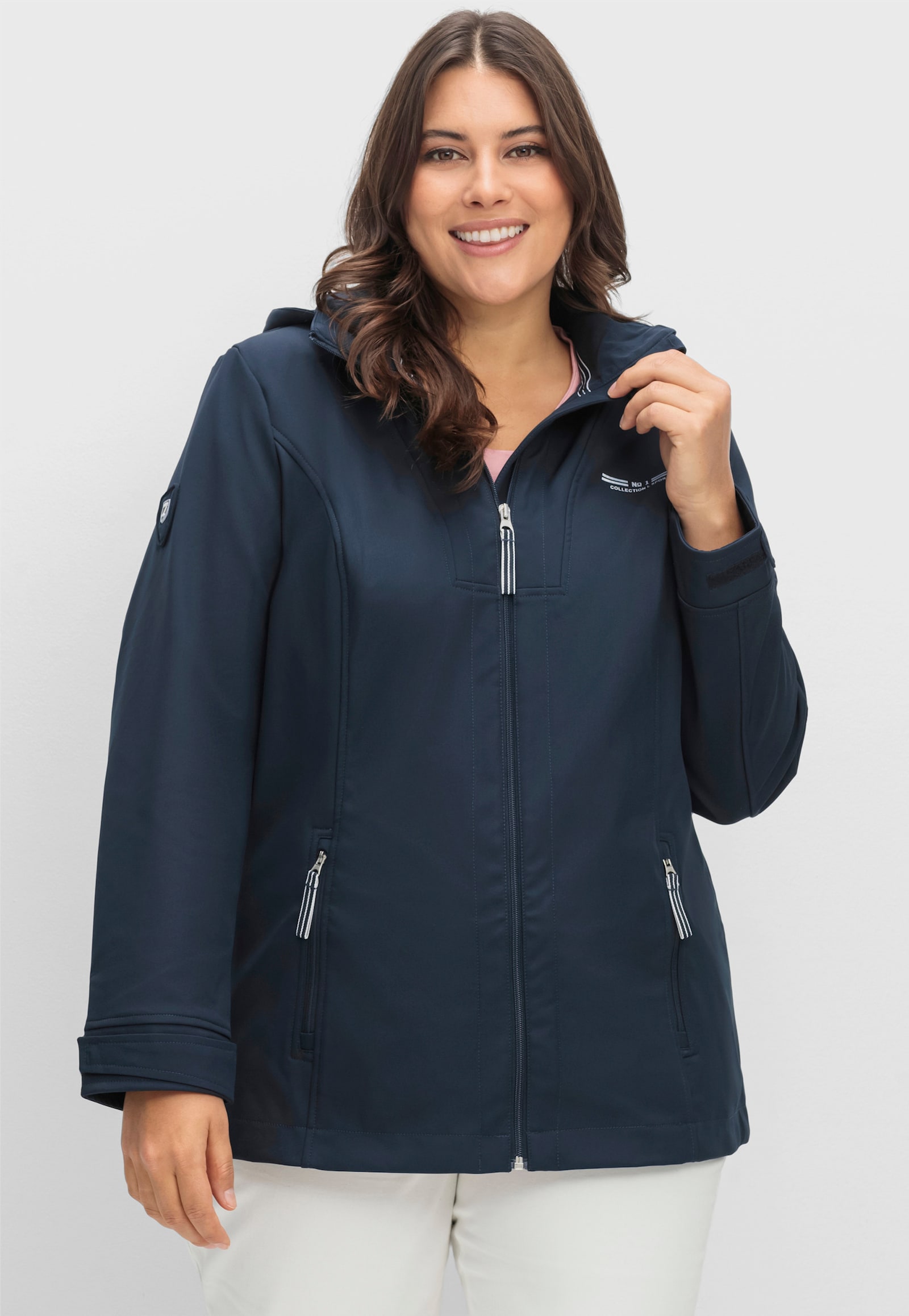Softshelljacke mit Fleece-Futter - marine