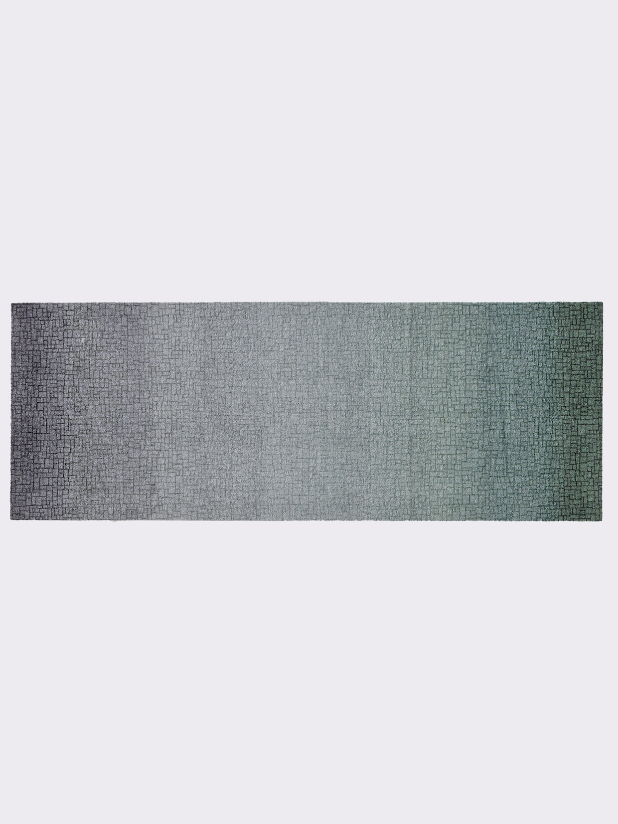 wash+dry by Kleen-Tex Voetmat - petrol gedessineerd