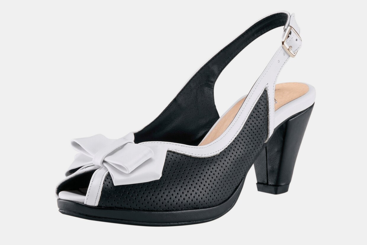 Andrea Conti sandaaltjes - zwart/wit