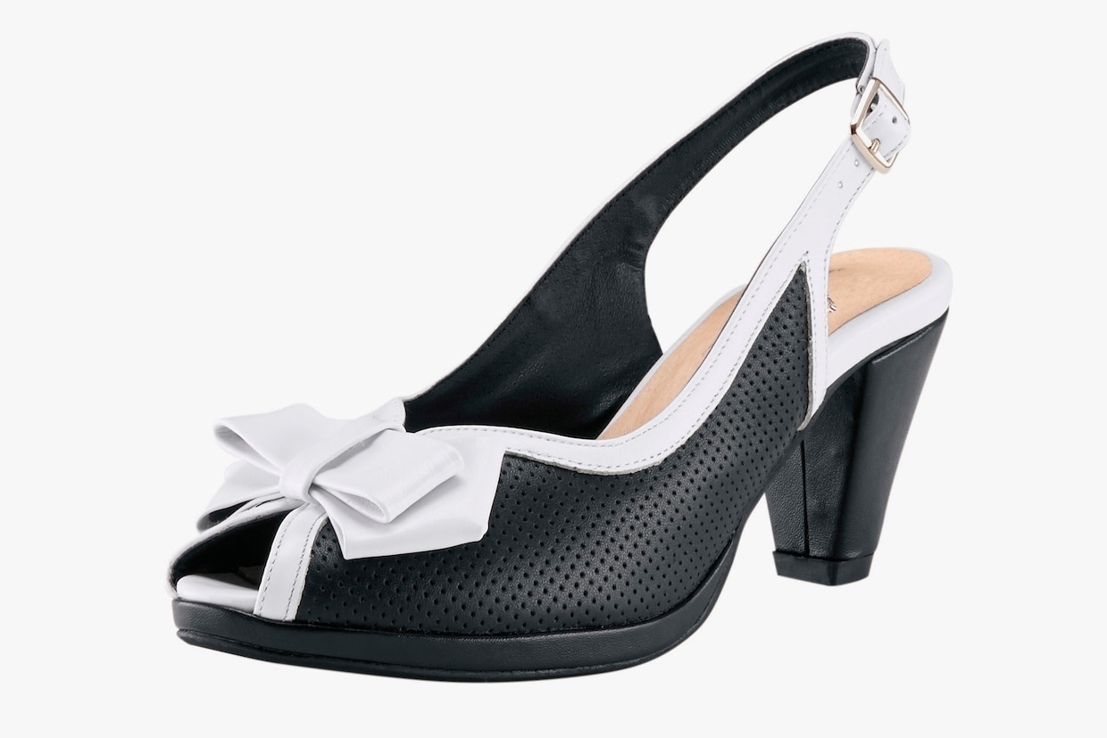 Andrea Conti Sandalette - schwarz-weiss