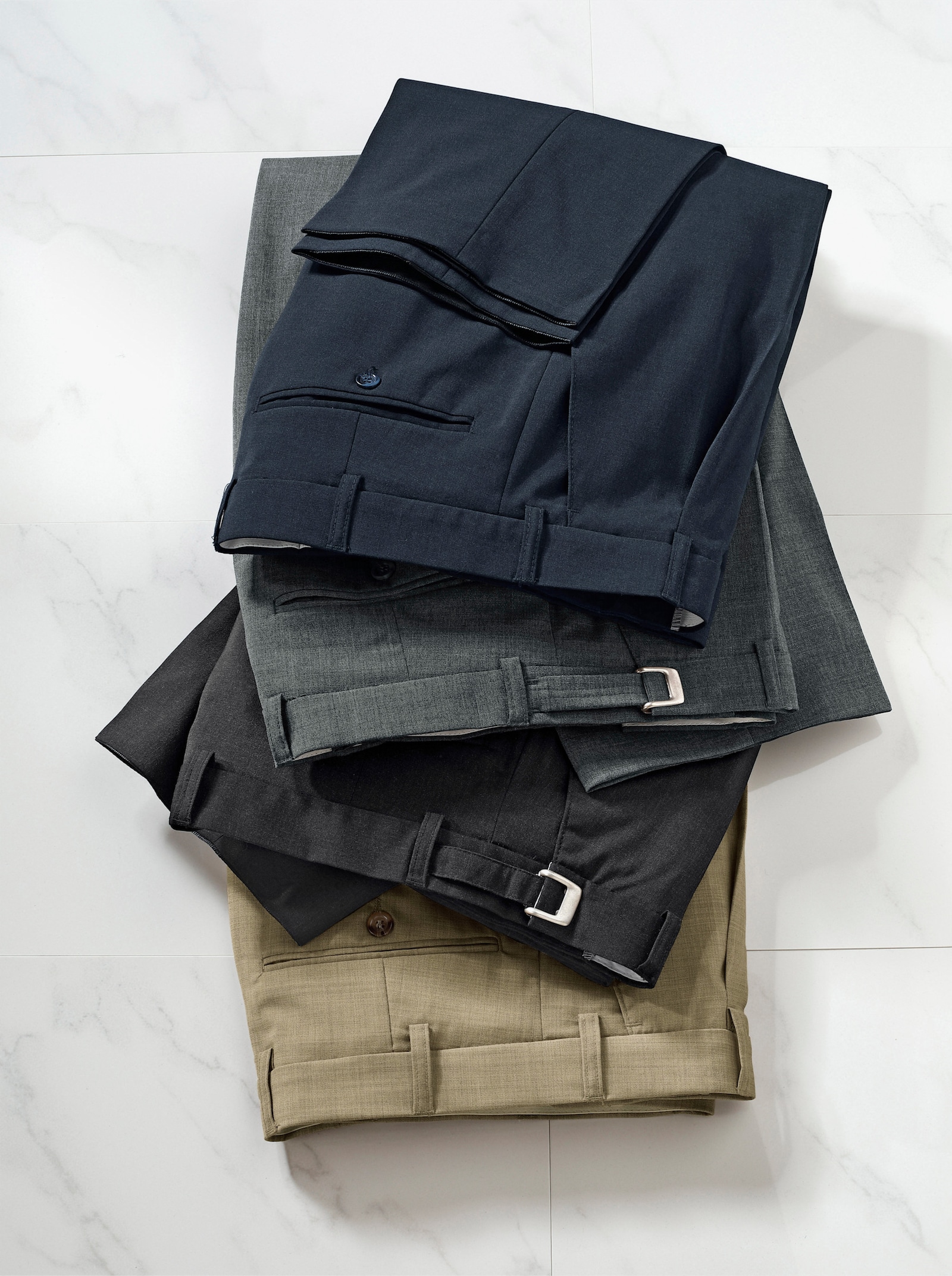 Autofahrerhose - anthrazit-meliert