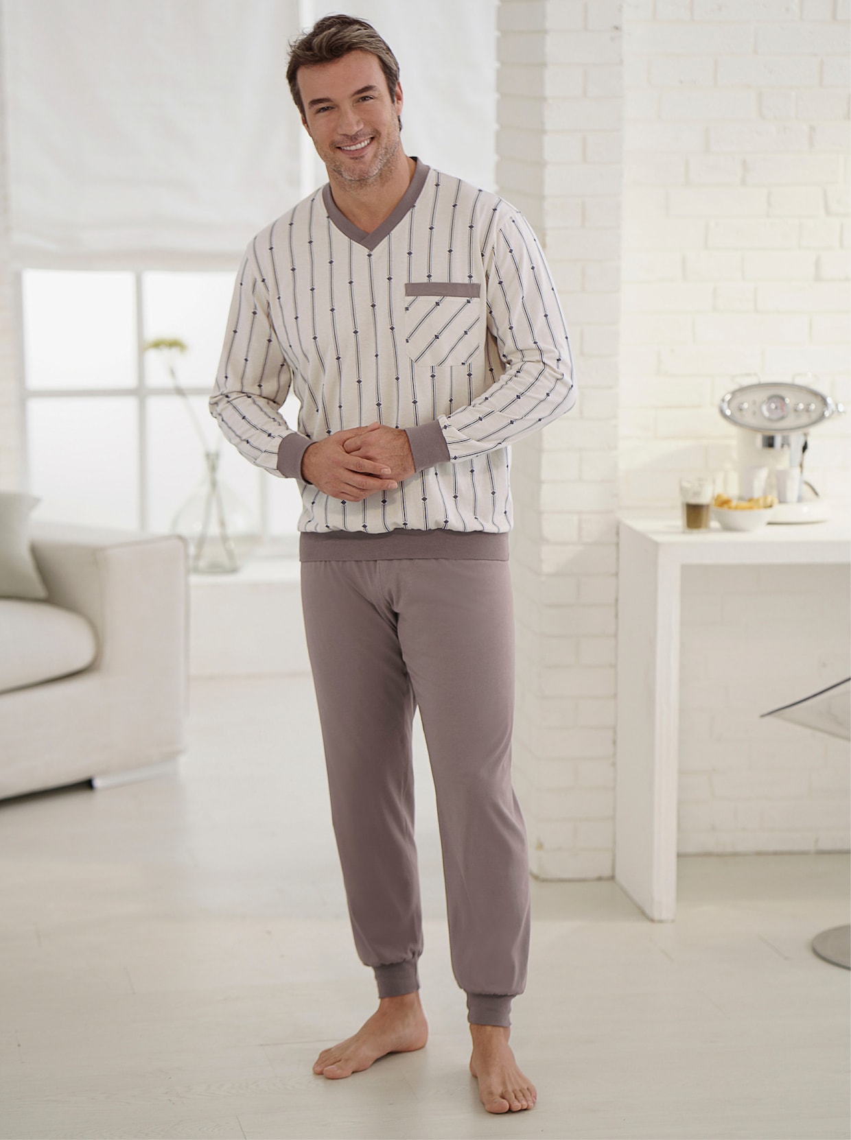 KINGsCLUB Pyjamas - natur-brun