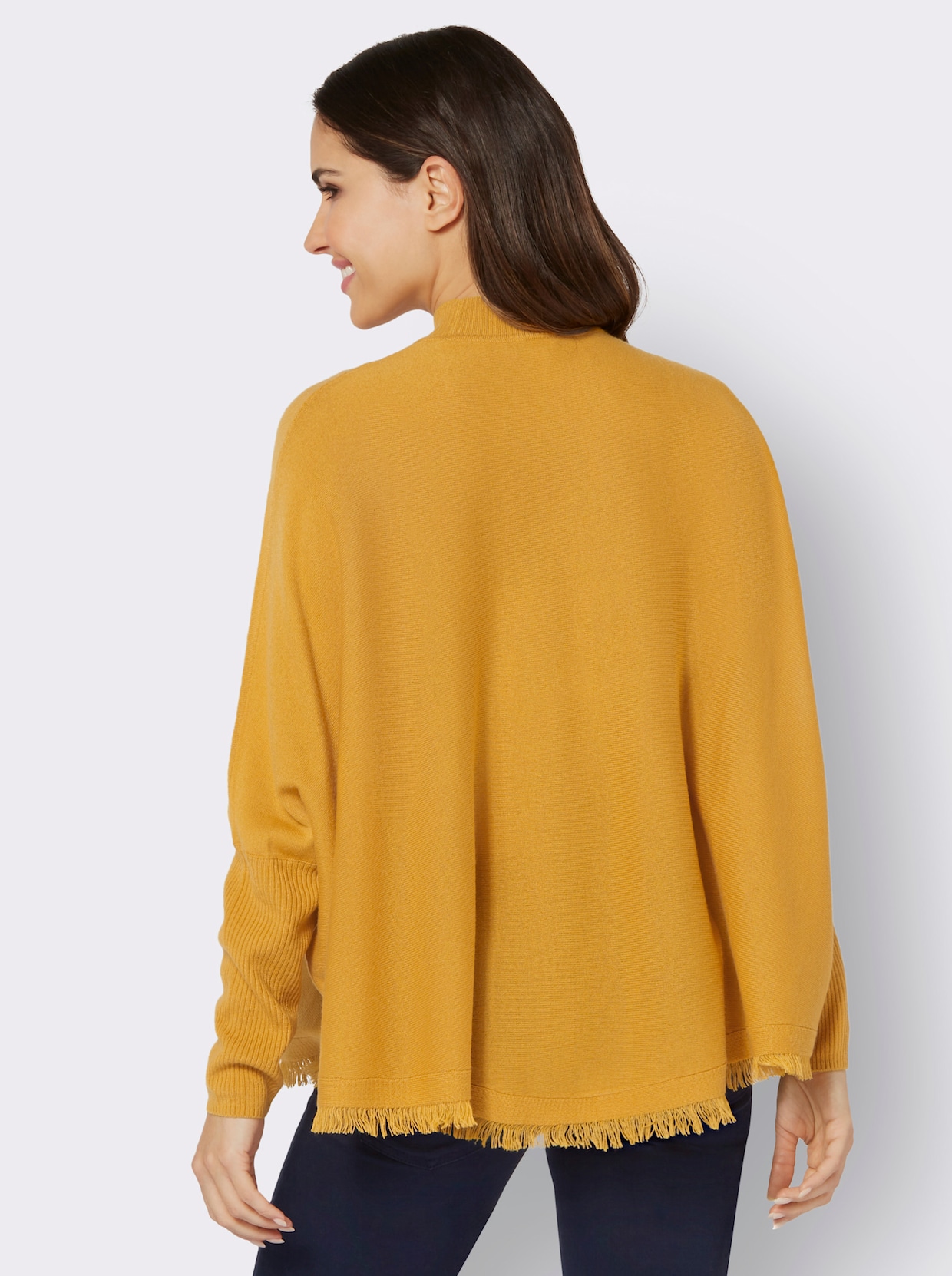 Oversize-Pullover - ocker