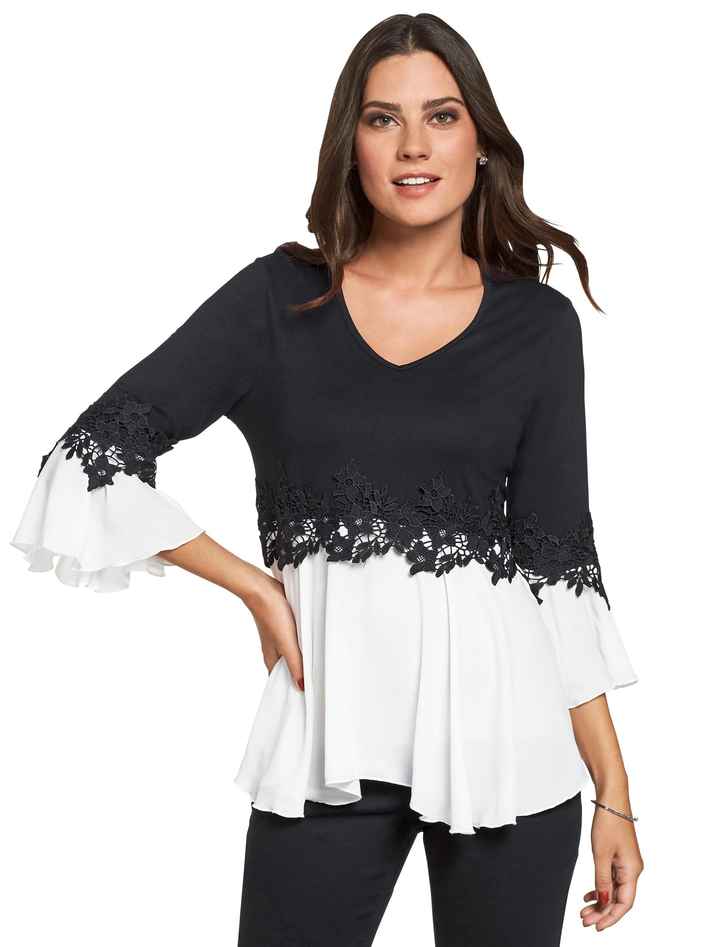 Shirt - schwarz-weiß