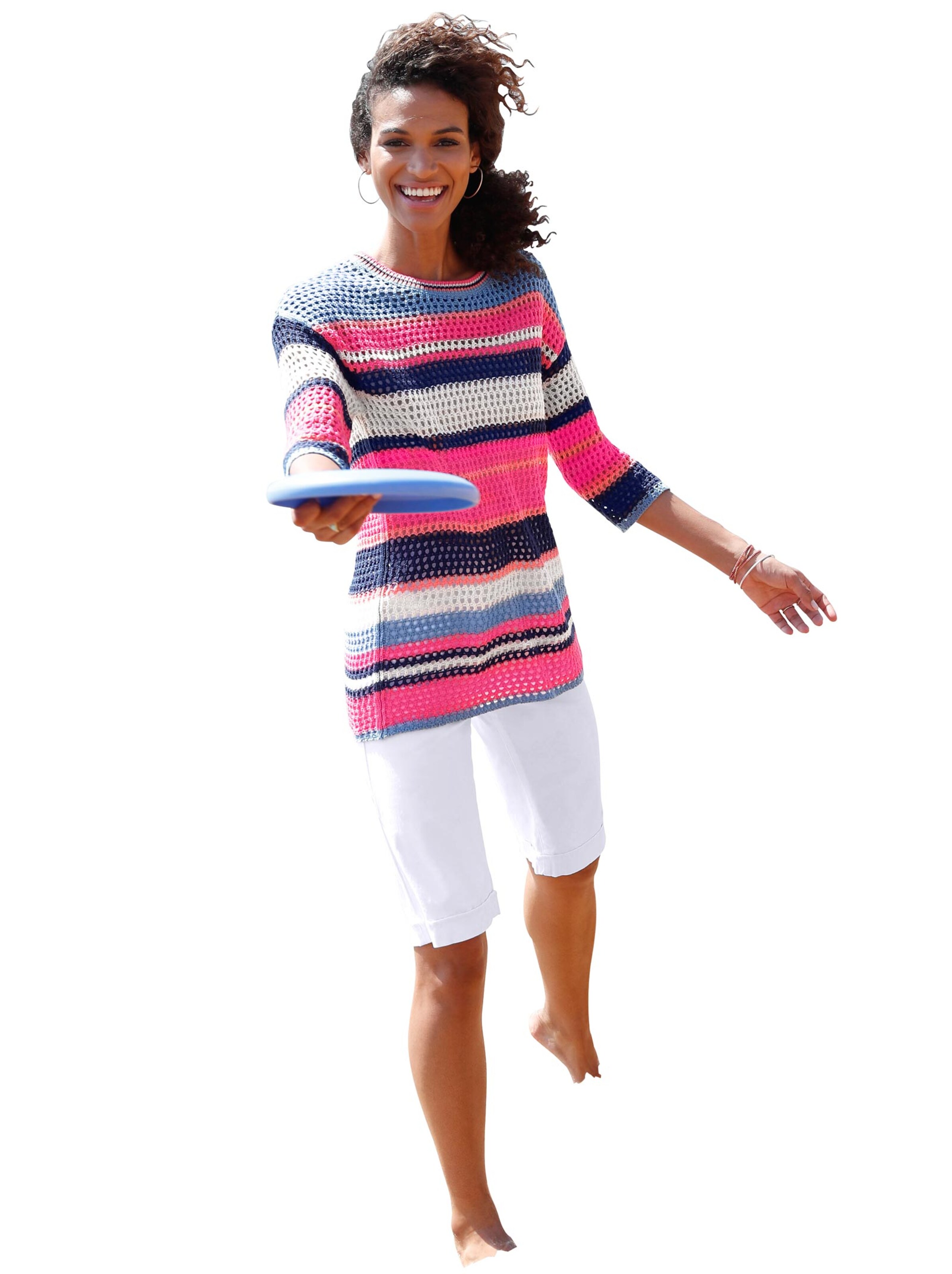 Jeans-Bermudas - weiß