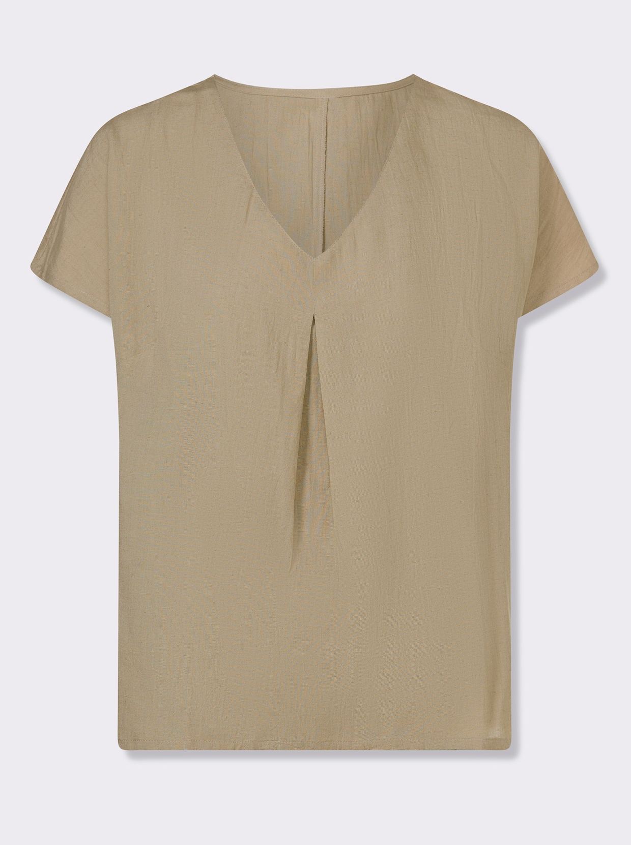 Schlupfbluse - beige