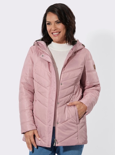 Steppjacke mit Zippertaschen - hortensie