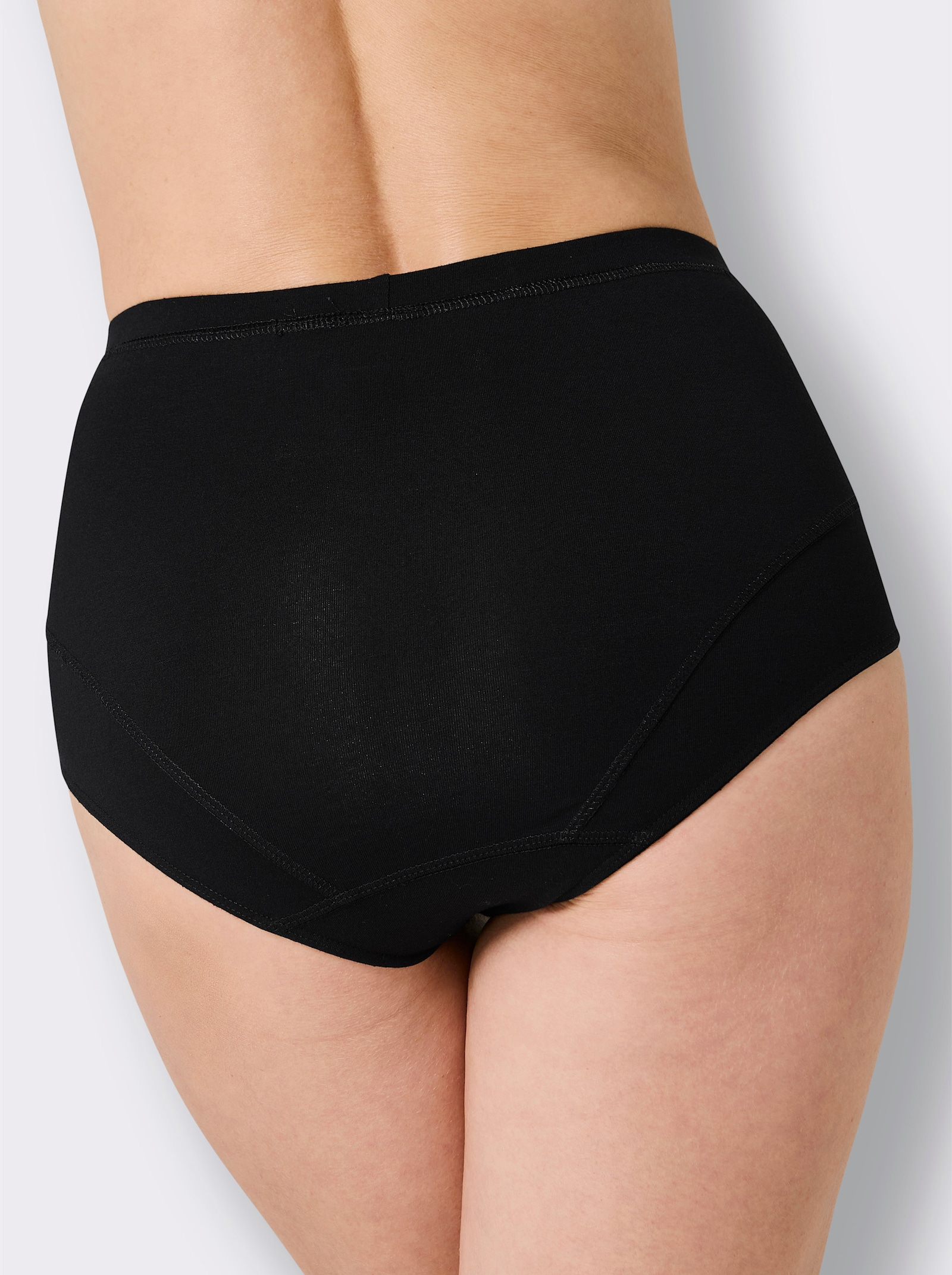 wäschepur Taillenslip mit breitem, weichem Bund - schwarz