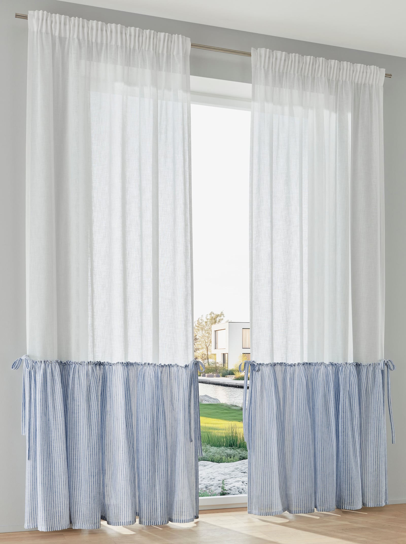 heine home Dekostore - weiß-hellblau