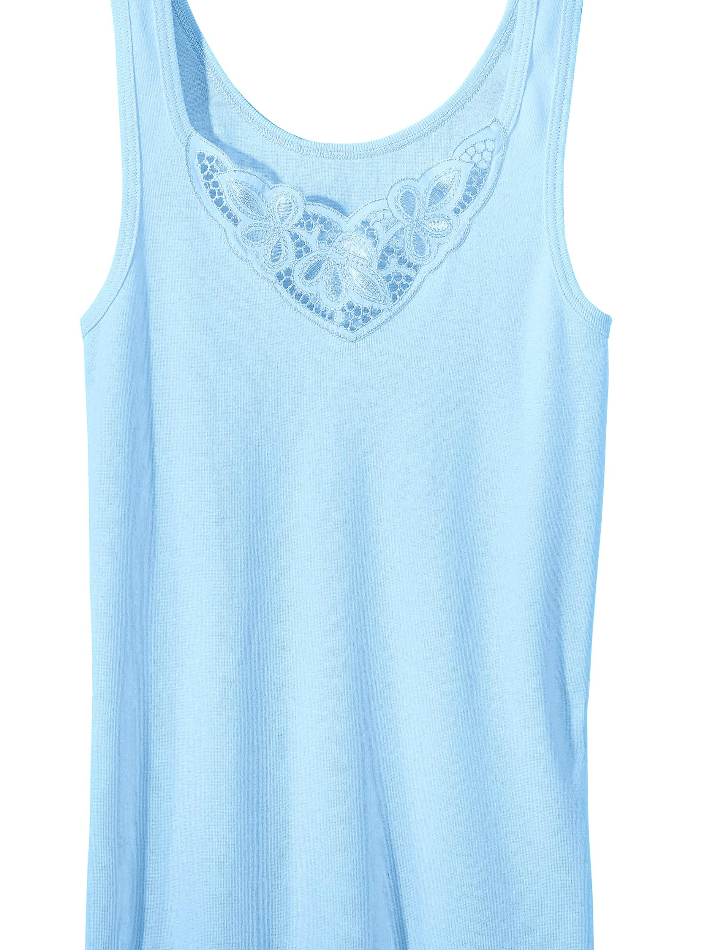 wäschepur Achselhemd - rosé + bleu + mint