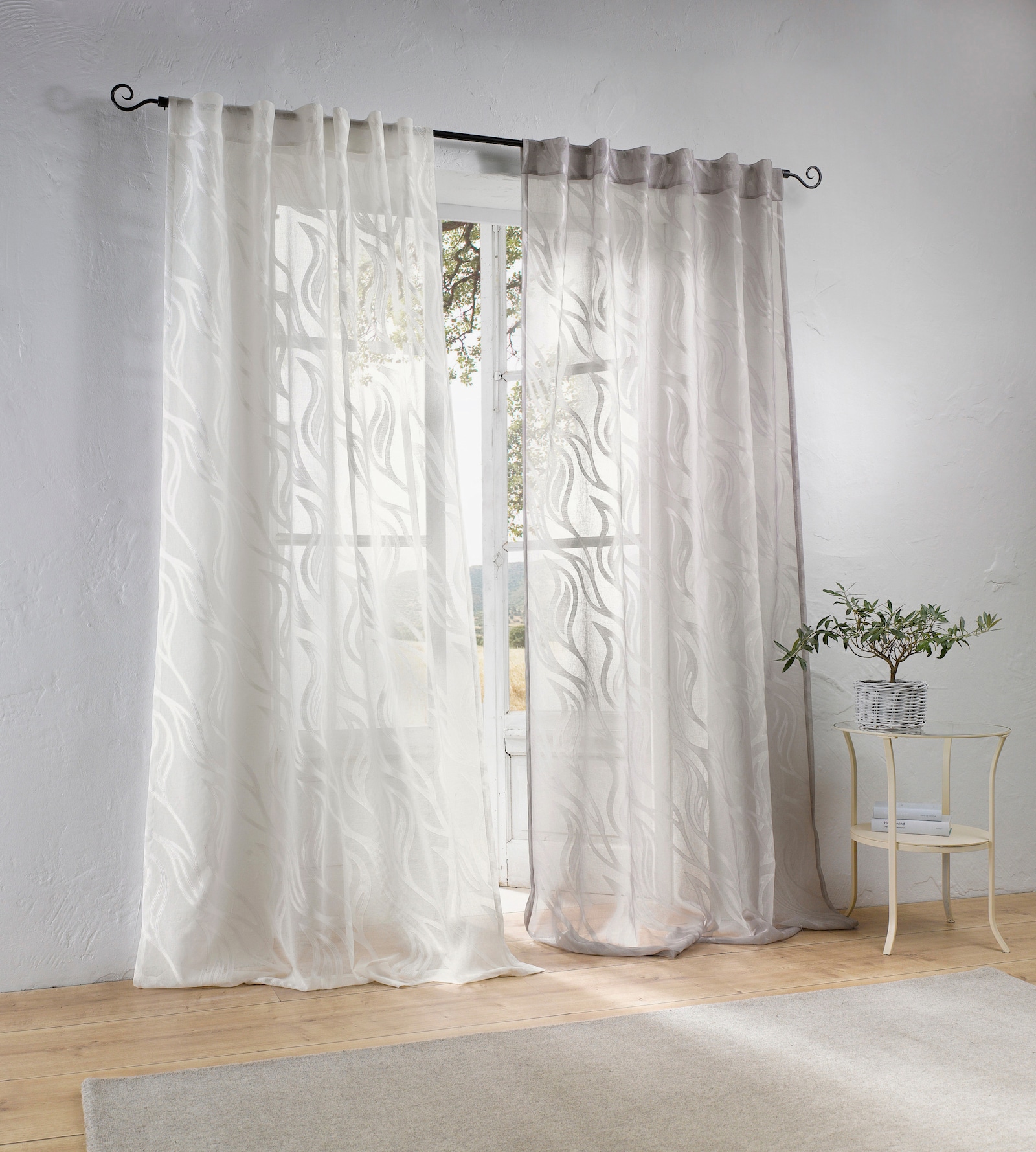 heine home Gardinenstange - schwarz