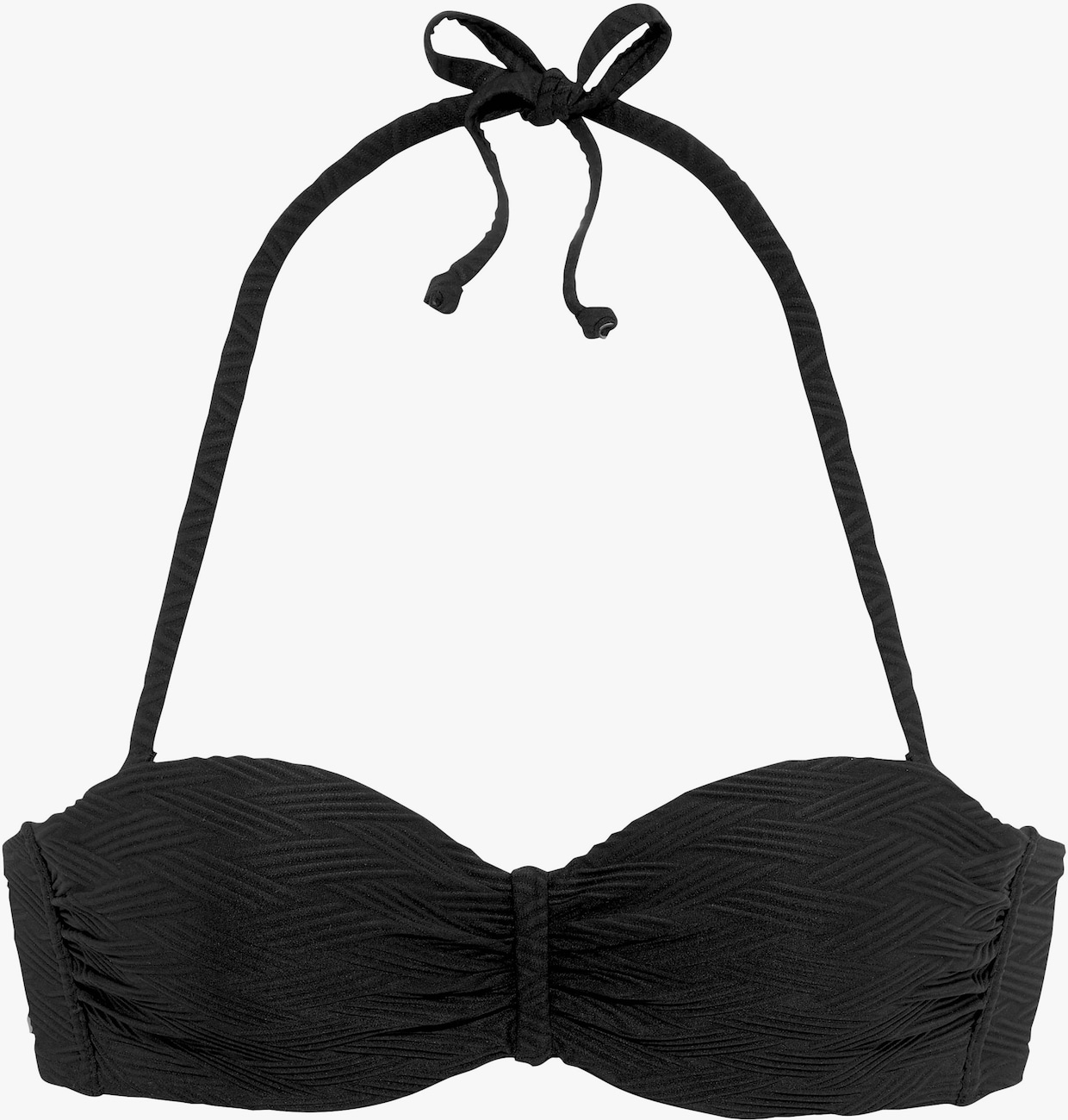 Sunseeker Bügel-Bandeau-Bikini-Top - schwarz
