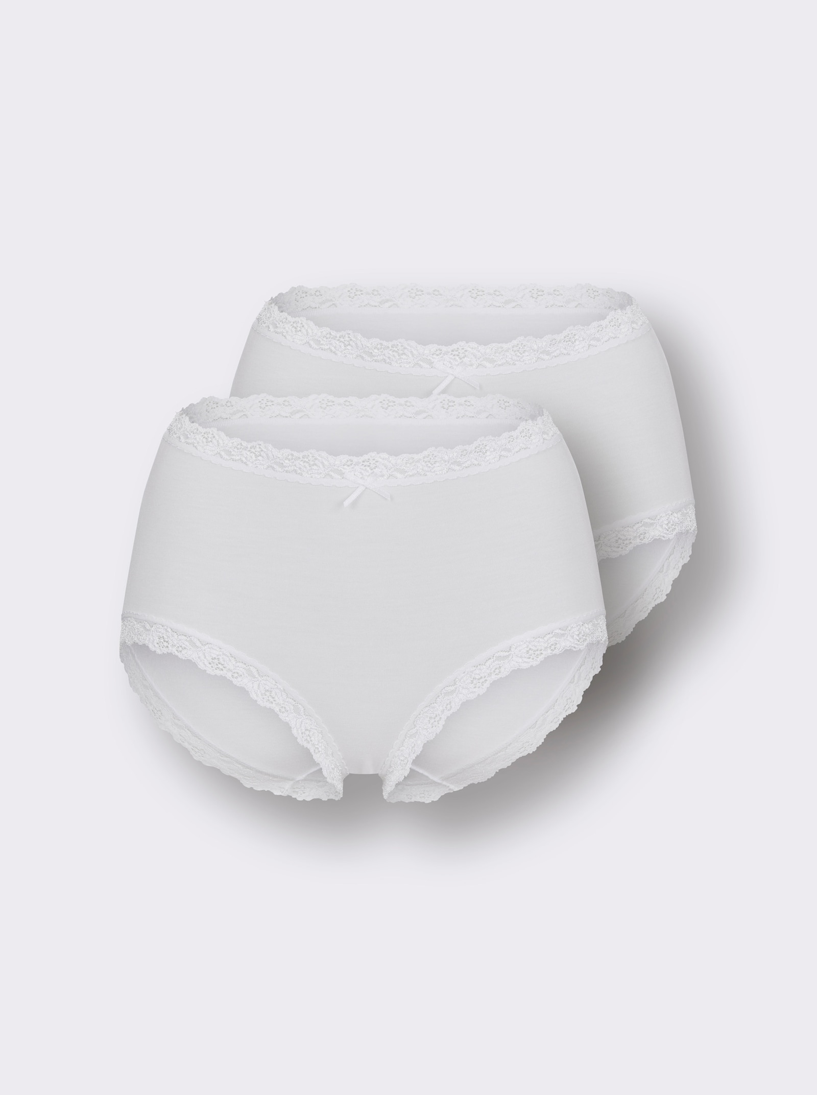 Nina von C. Taillenslip mit elastischer Blütenspitze - weiß