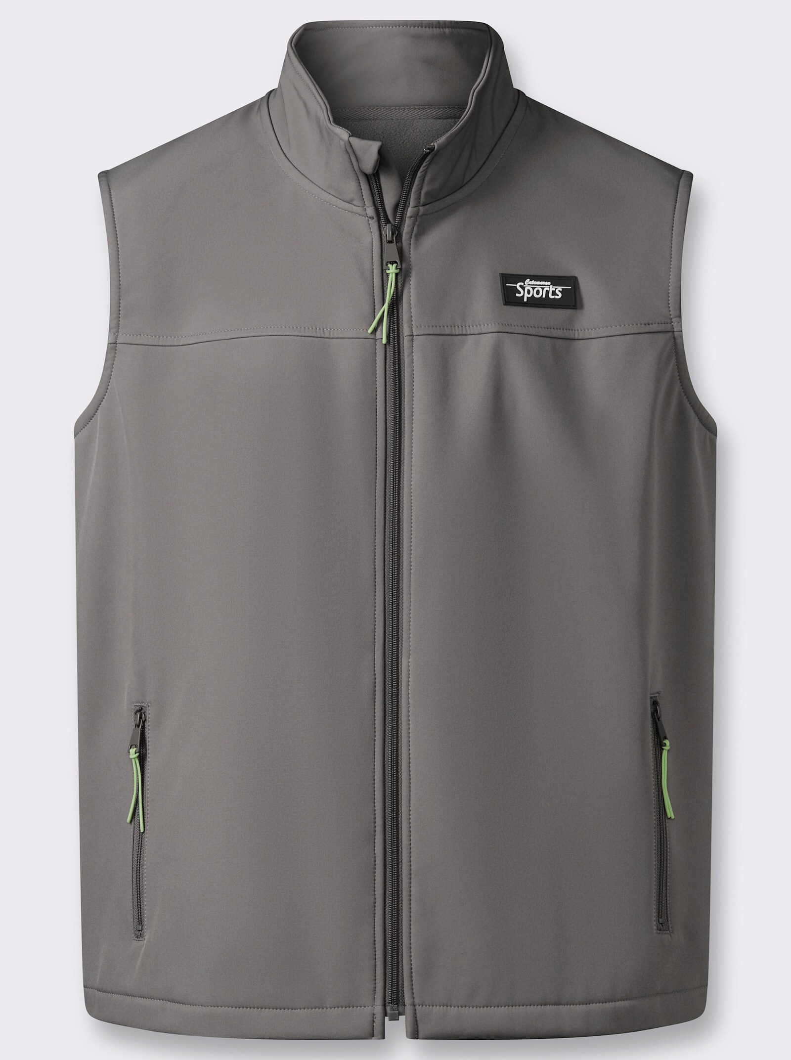 Catamaran Sports Softshellweste mit Reißverschluss-Taschen - grau
