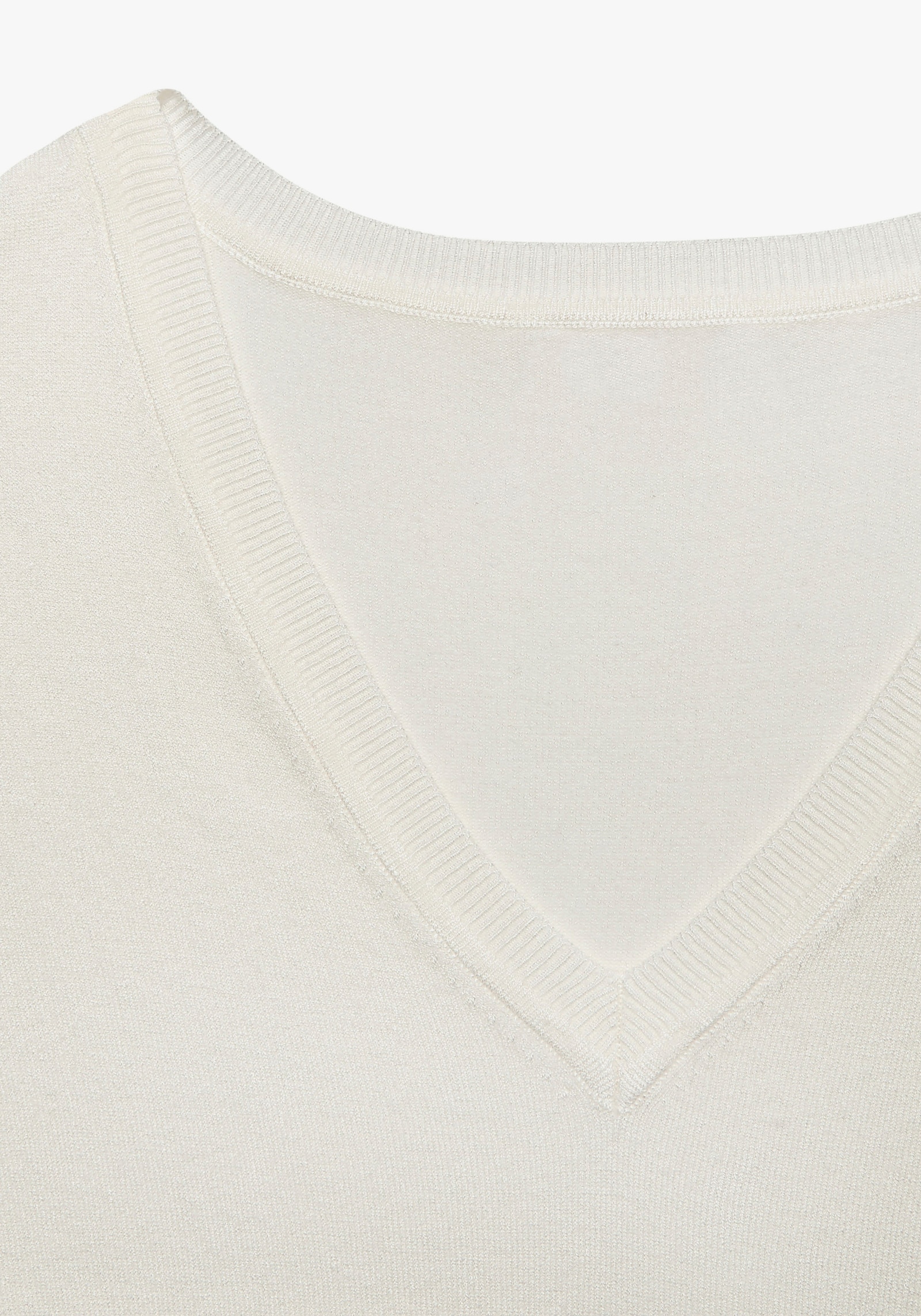 Vivance V-Ausschnitt-Pullover - creme