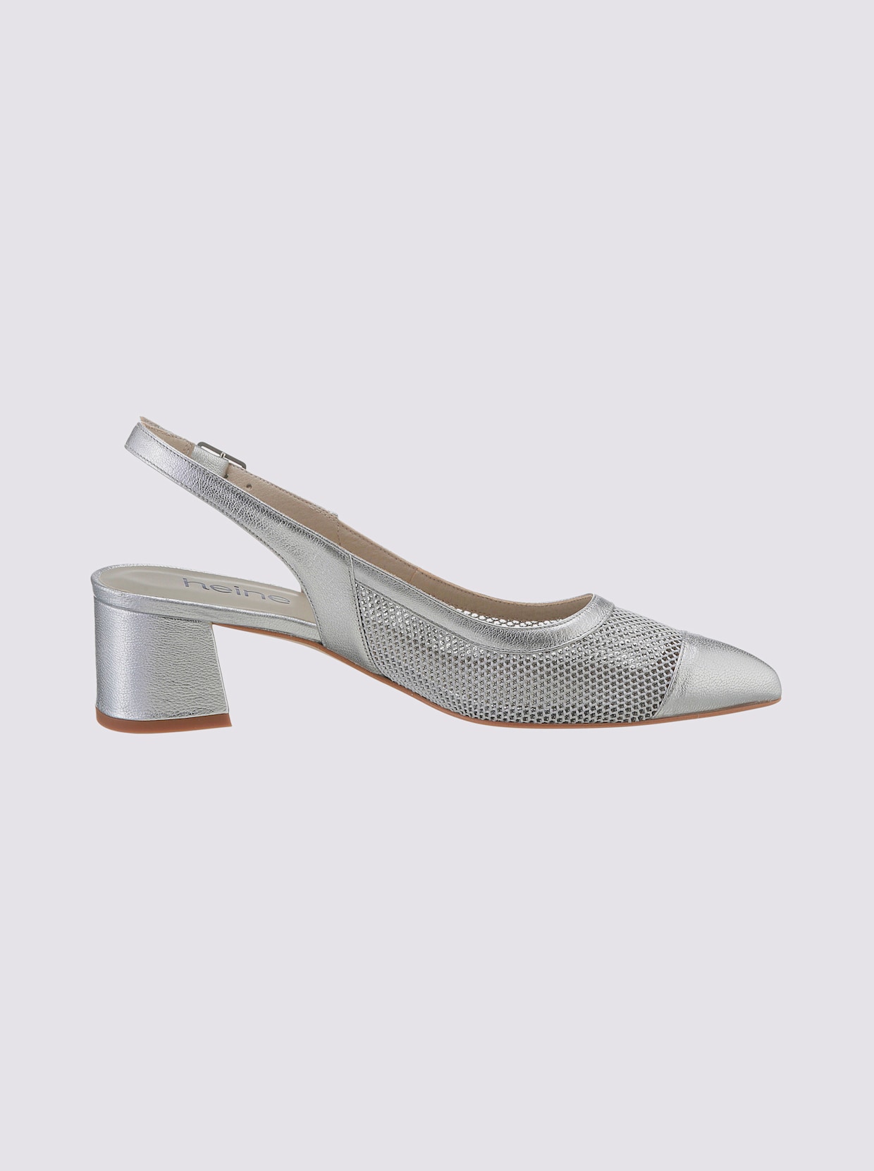 heine Slingpumps - silberfarben