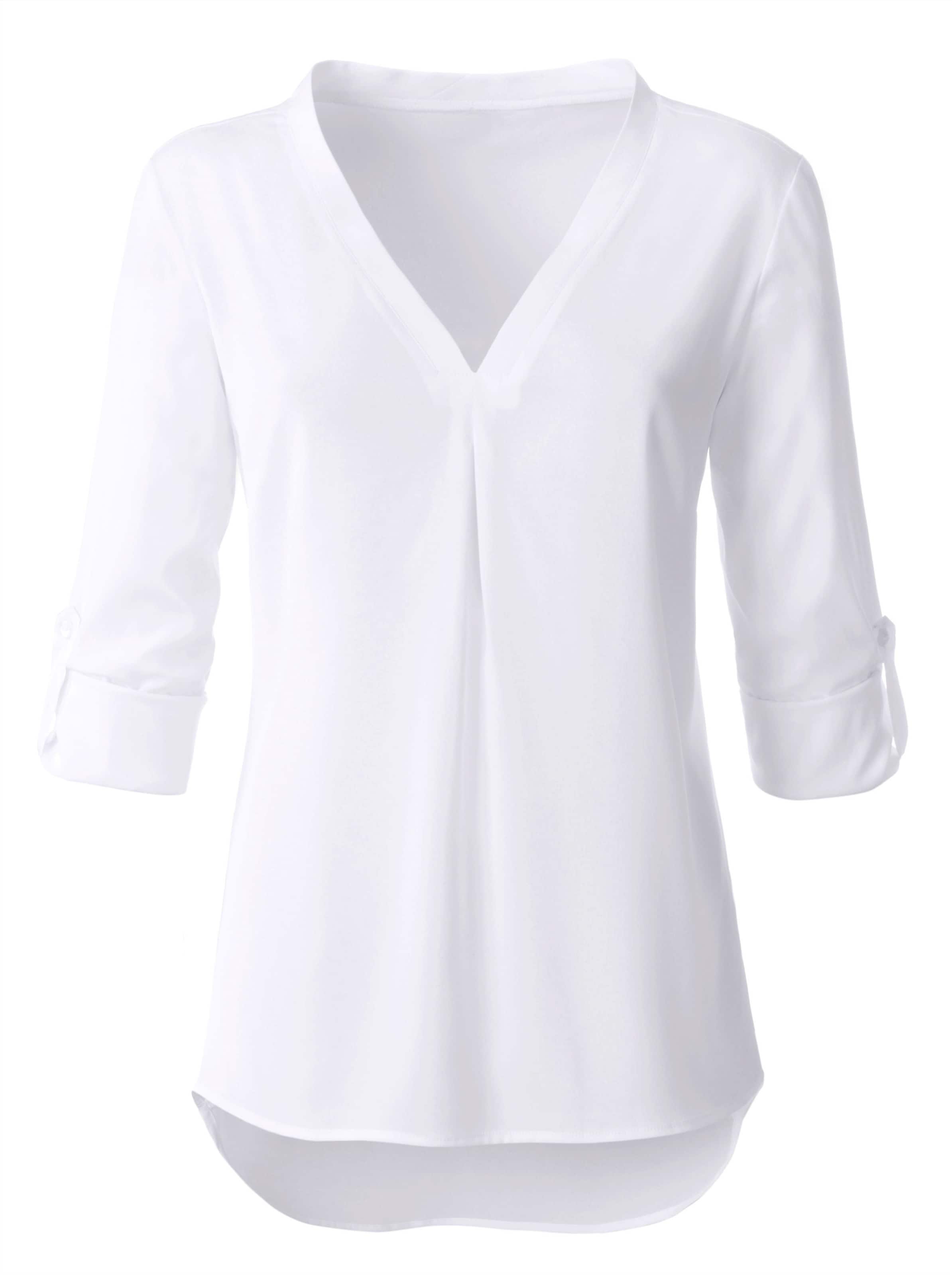 Weiß Longbluse - Bild 2