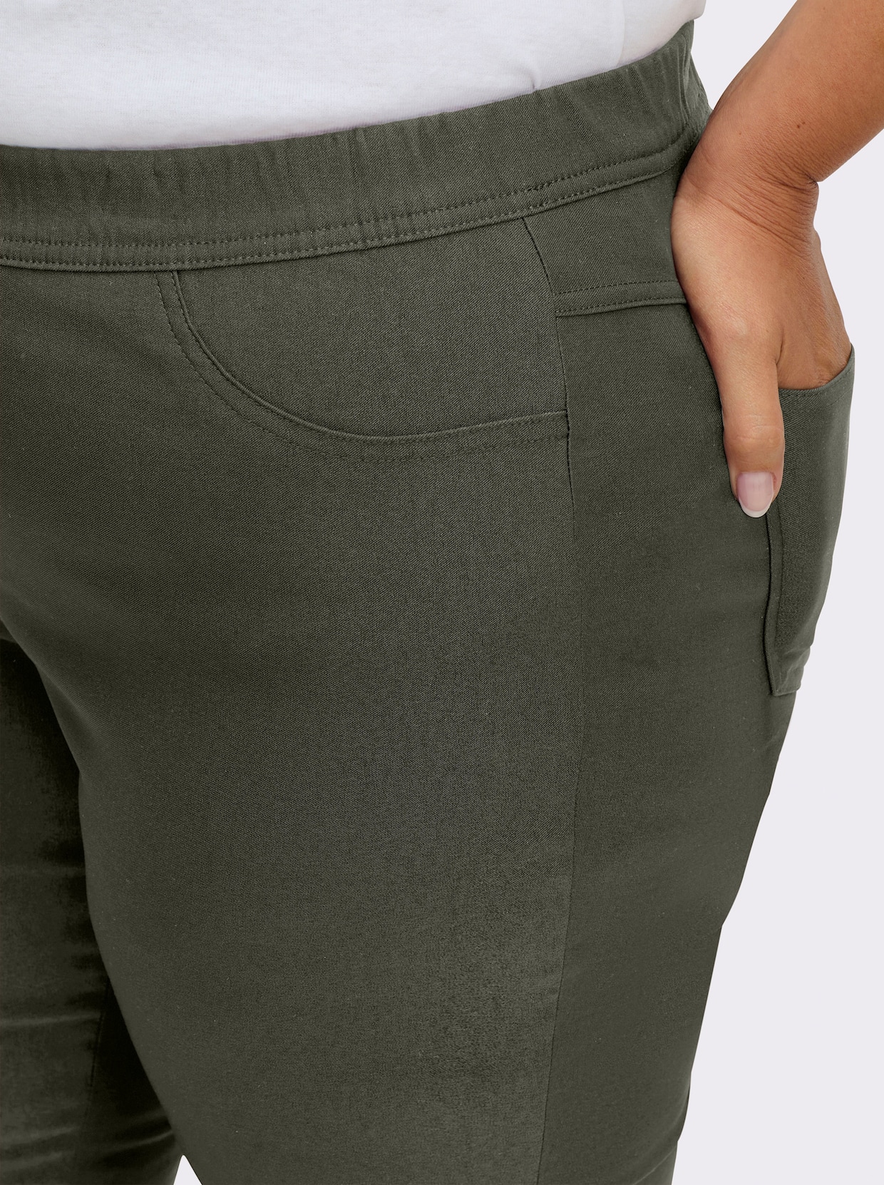 Hose innen angeraut - khaki