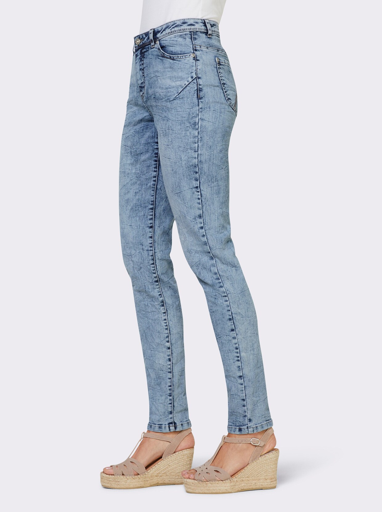 heine 5-pocketjeans - blue-bleached