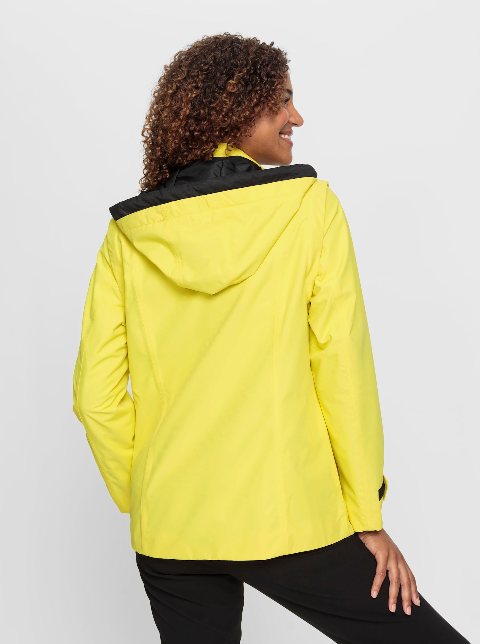 Funktionsjacke mit abnehmbaren Ärmeln - limone