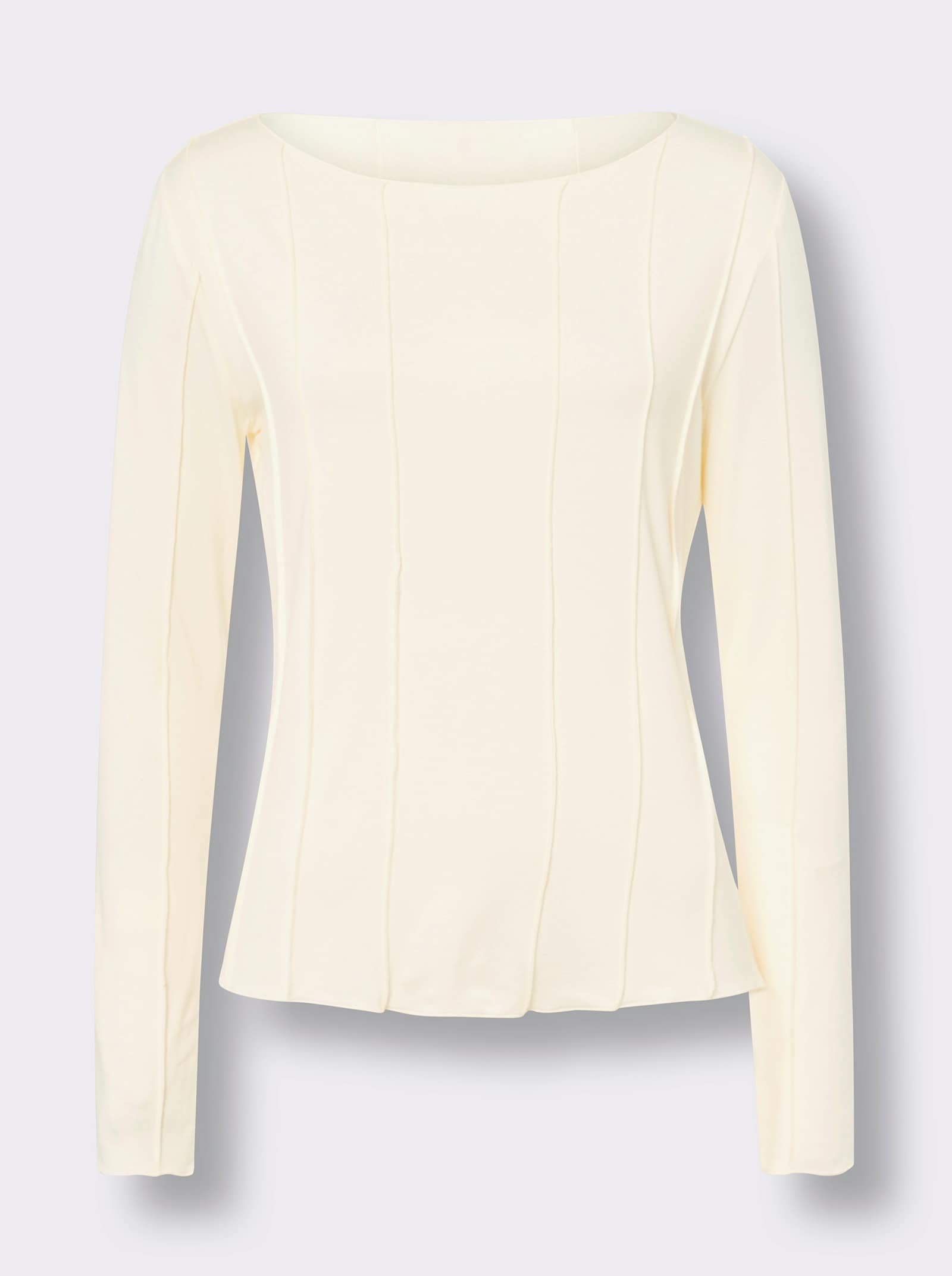 heine Langarmshirt mit Teilungsnähten - champagner