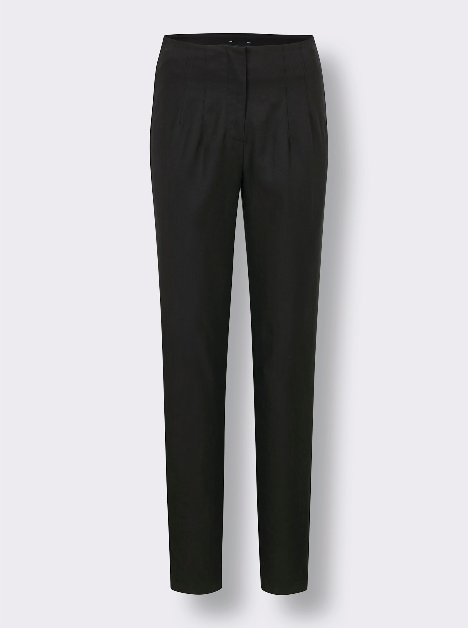 CREATION L PREMIUM Webhose mit hoher Taille - schwarz