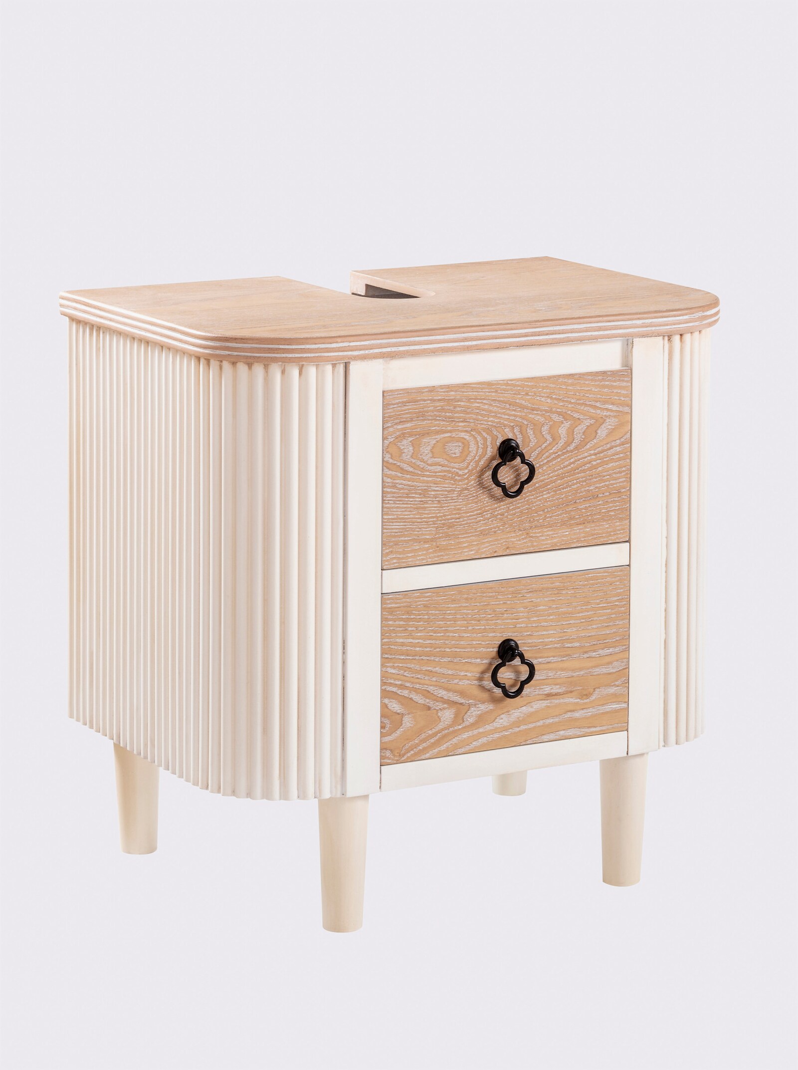 heine home Wastafelonderkast - wit/naturel