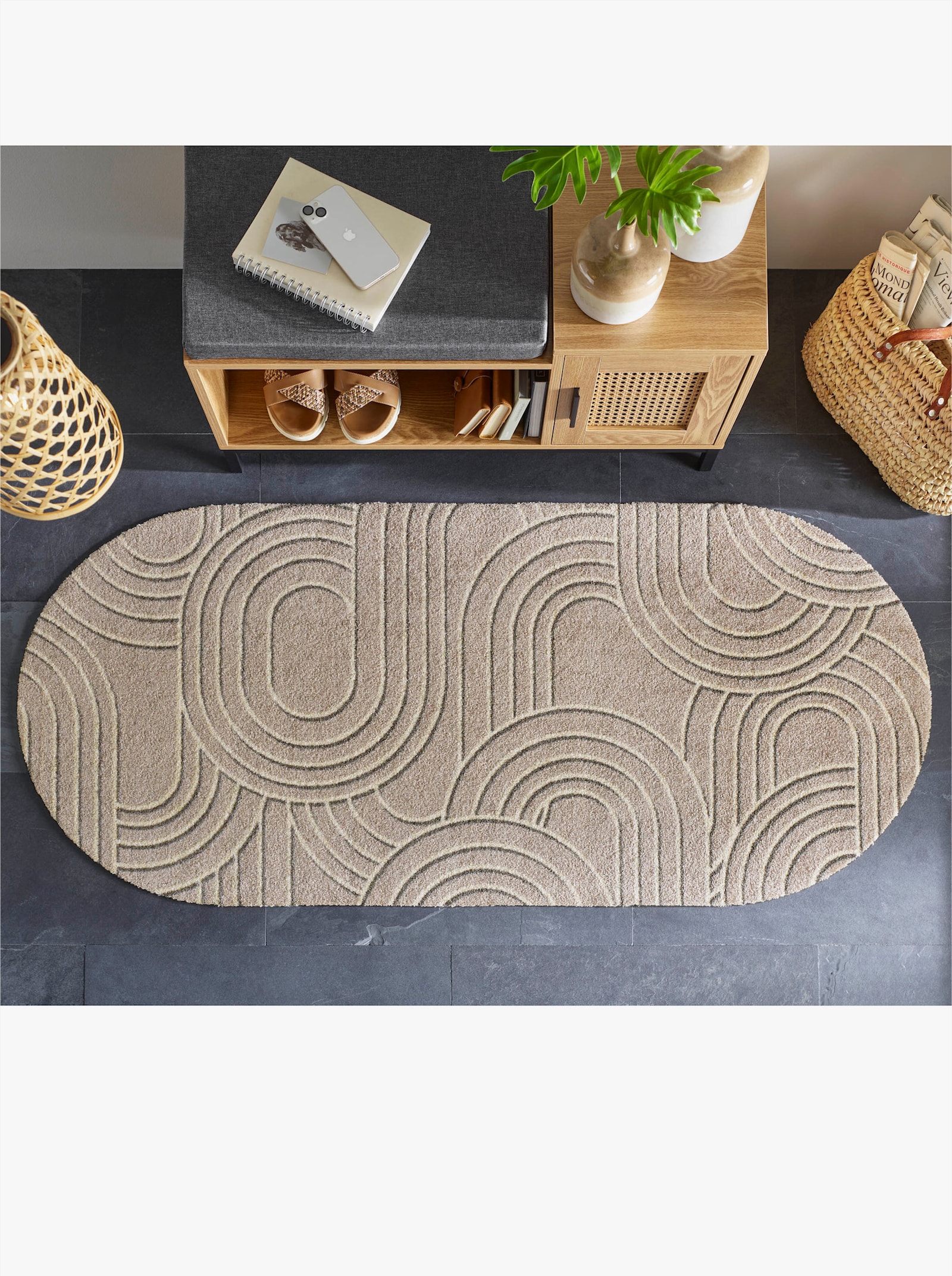 wash+dry by Kleen-Tex Fußmatte - beige