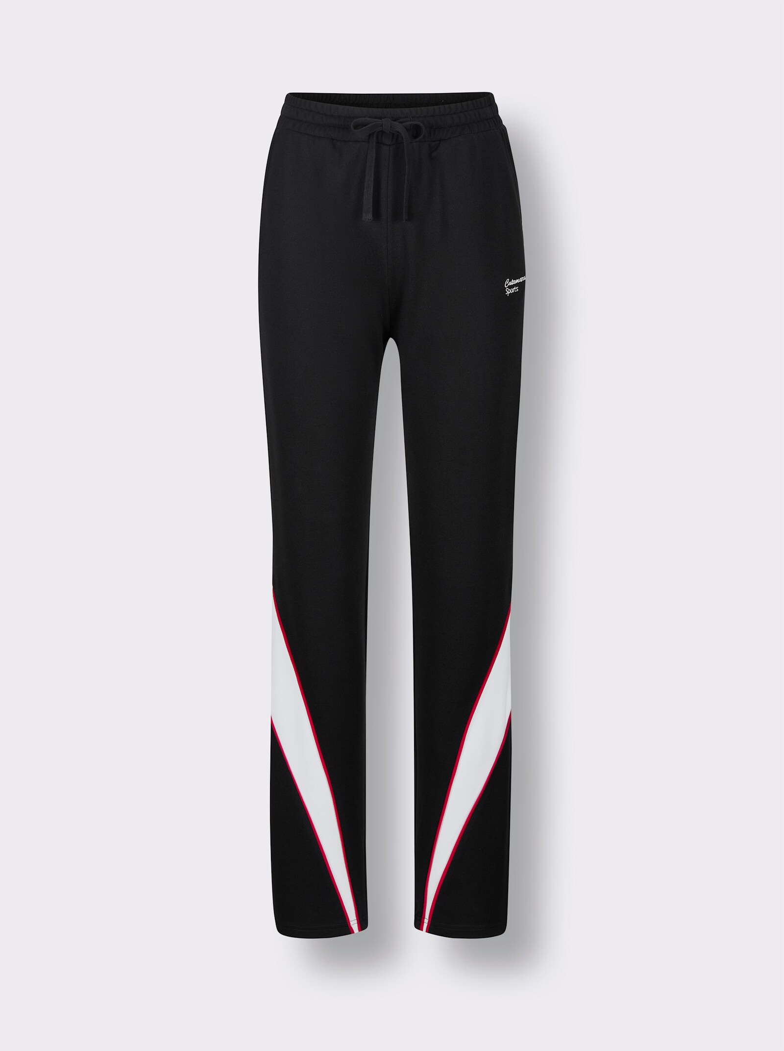 Catamaran Sports Sporthose mit seitlichen Taschen - schwarz-rot