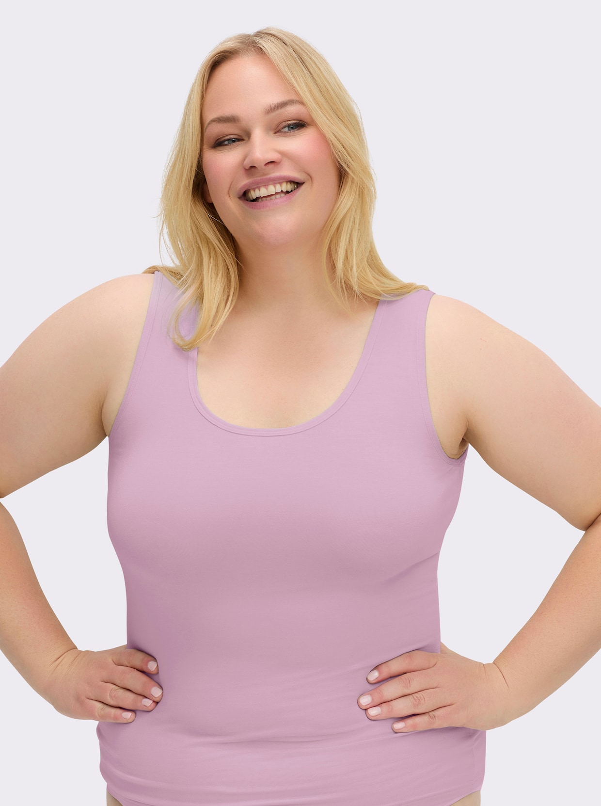 wäschepur Achseltop mit breiten Trägern - orchidee