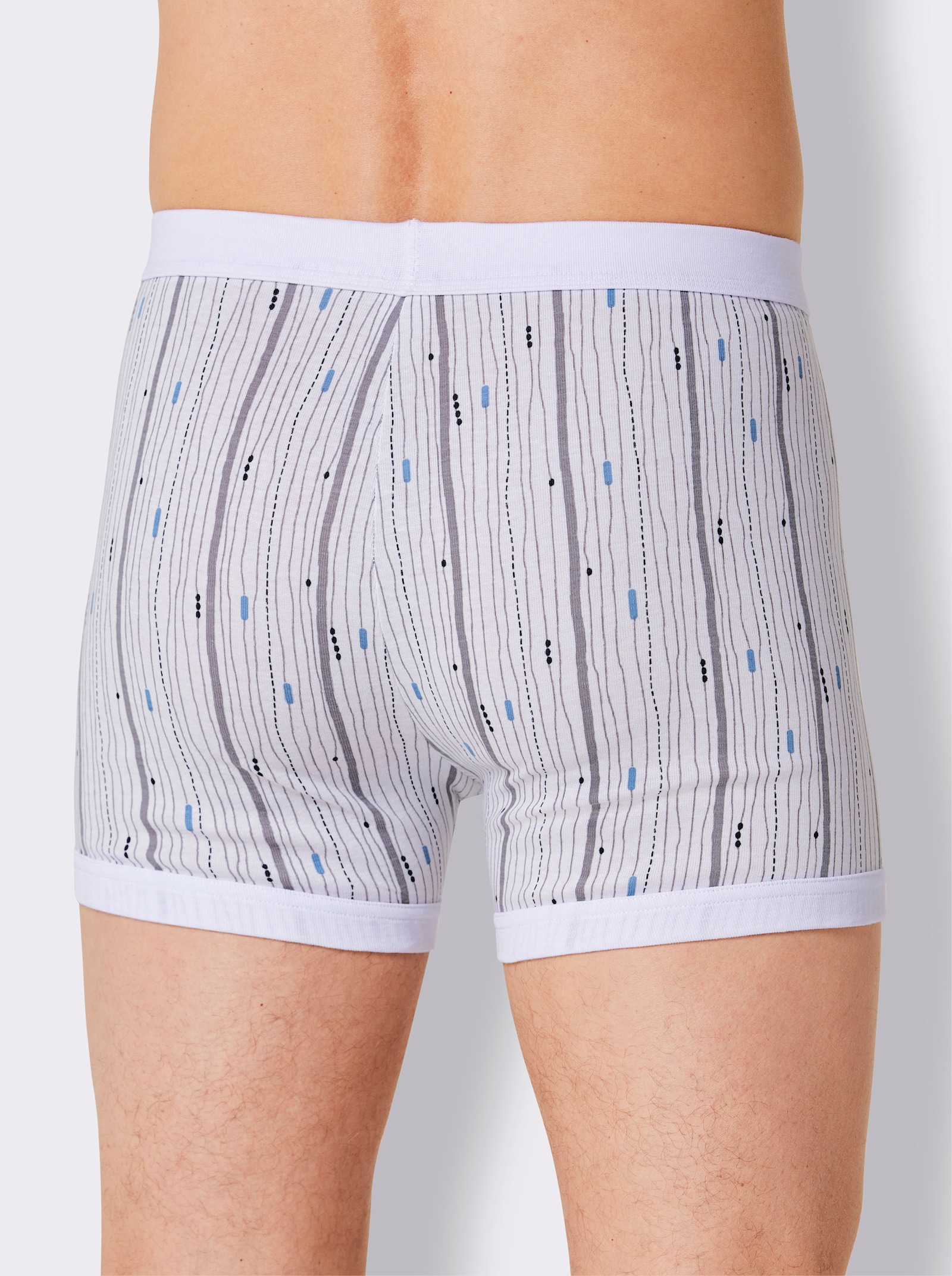 KINGsCLUB Boxerky - bílá-potisk