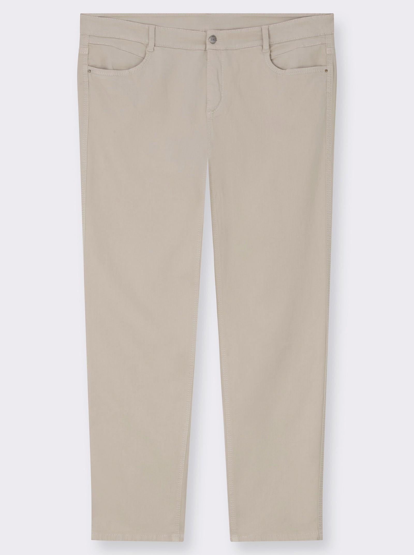 Ascari Stretch-Jeans in Röhren-Form - sand