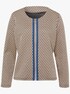 Shirtjacke - beige-gemustert