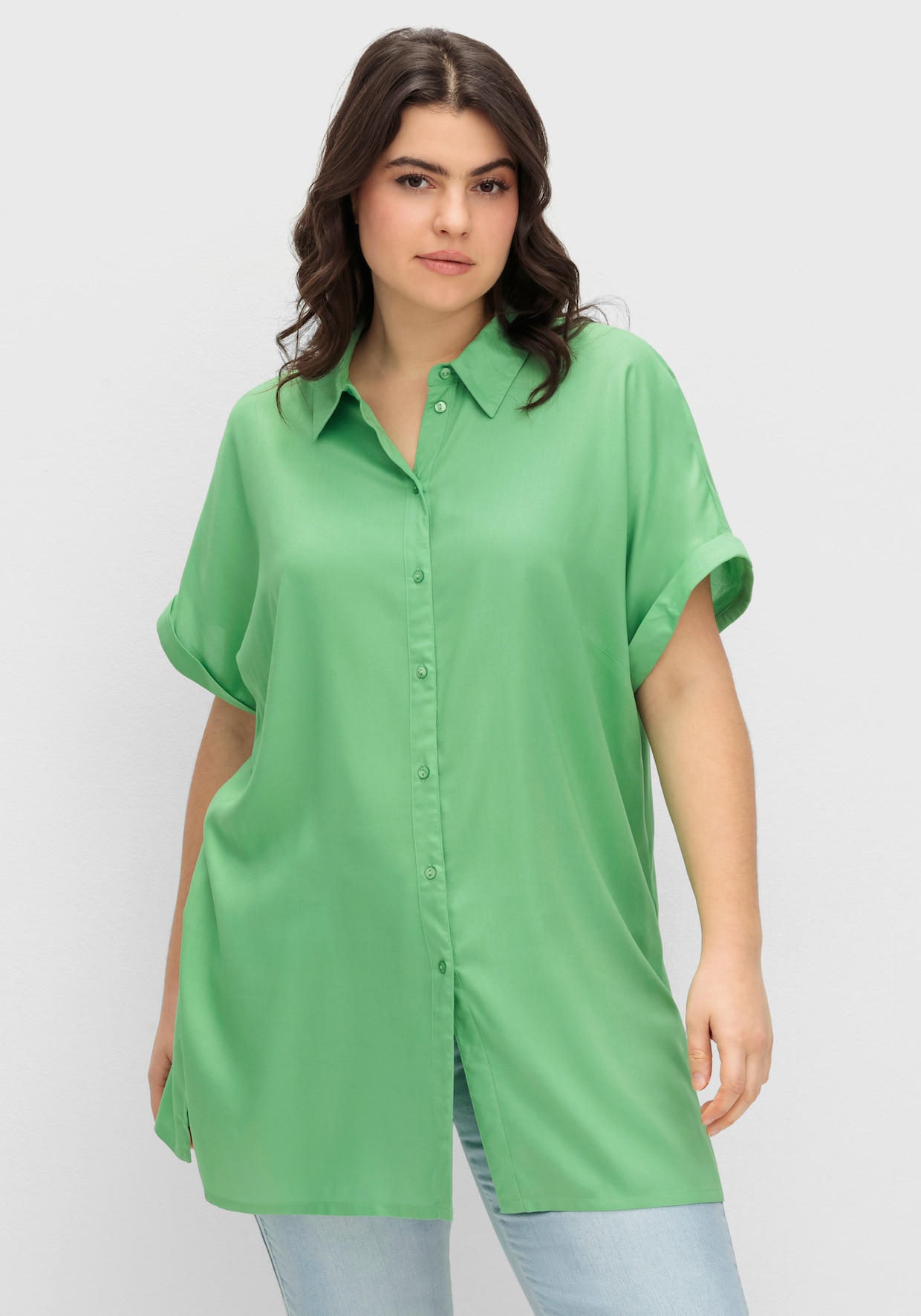 Longbluse - apfel
