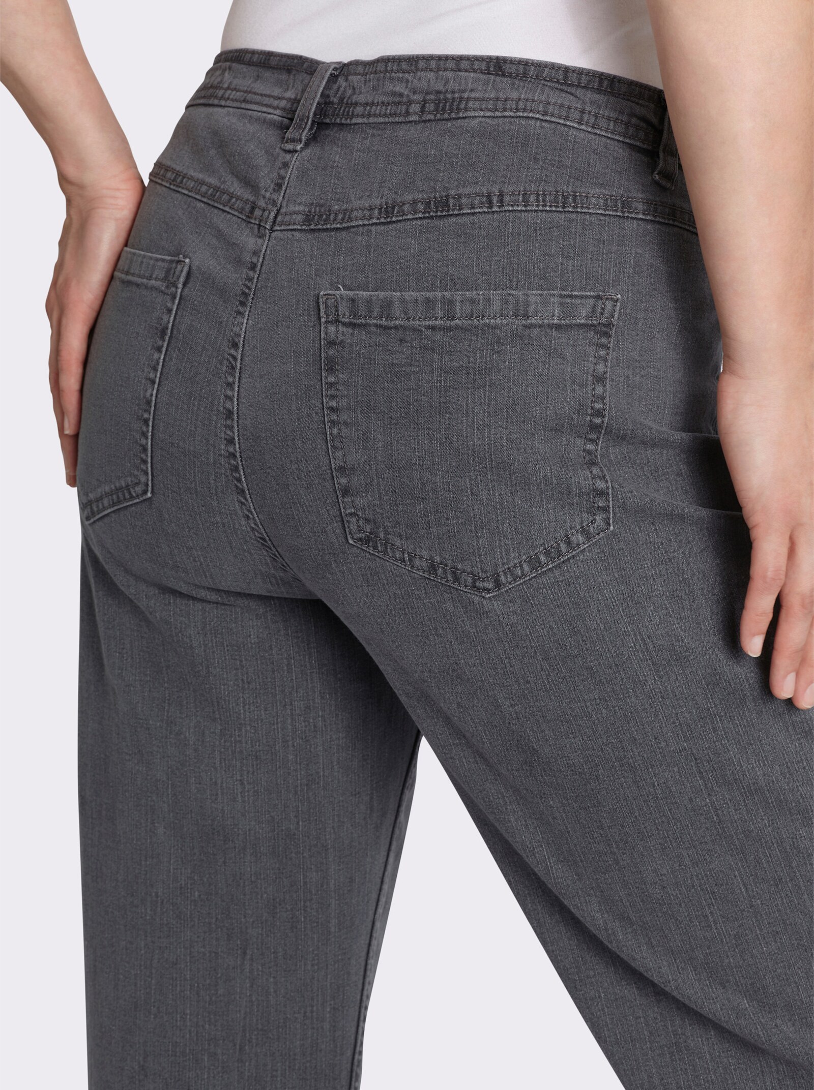 5-Pocket-Jeans mit lässig weiten Beinen - grey-denim