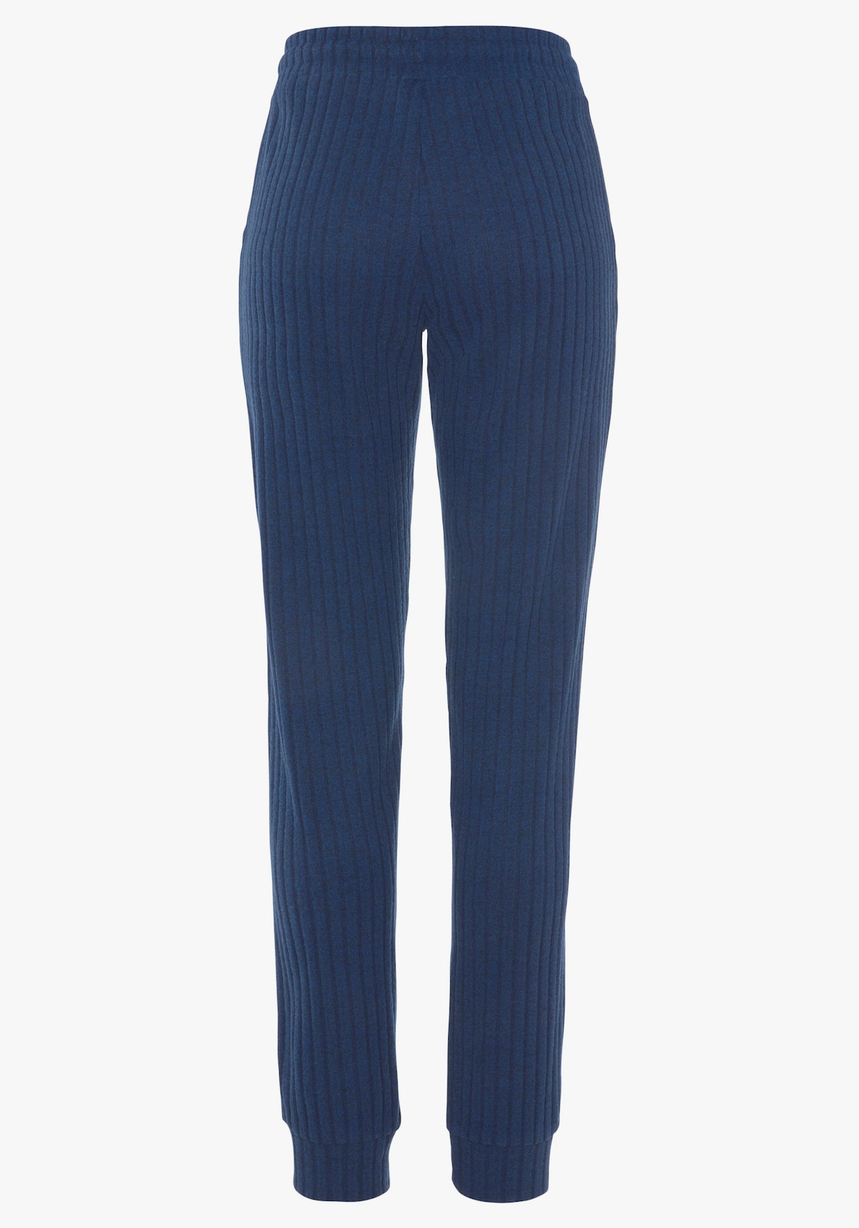 LASCANA Homewearhose - blau-meliert