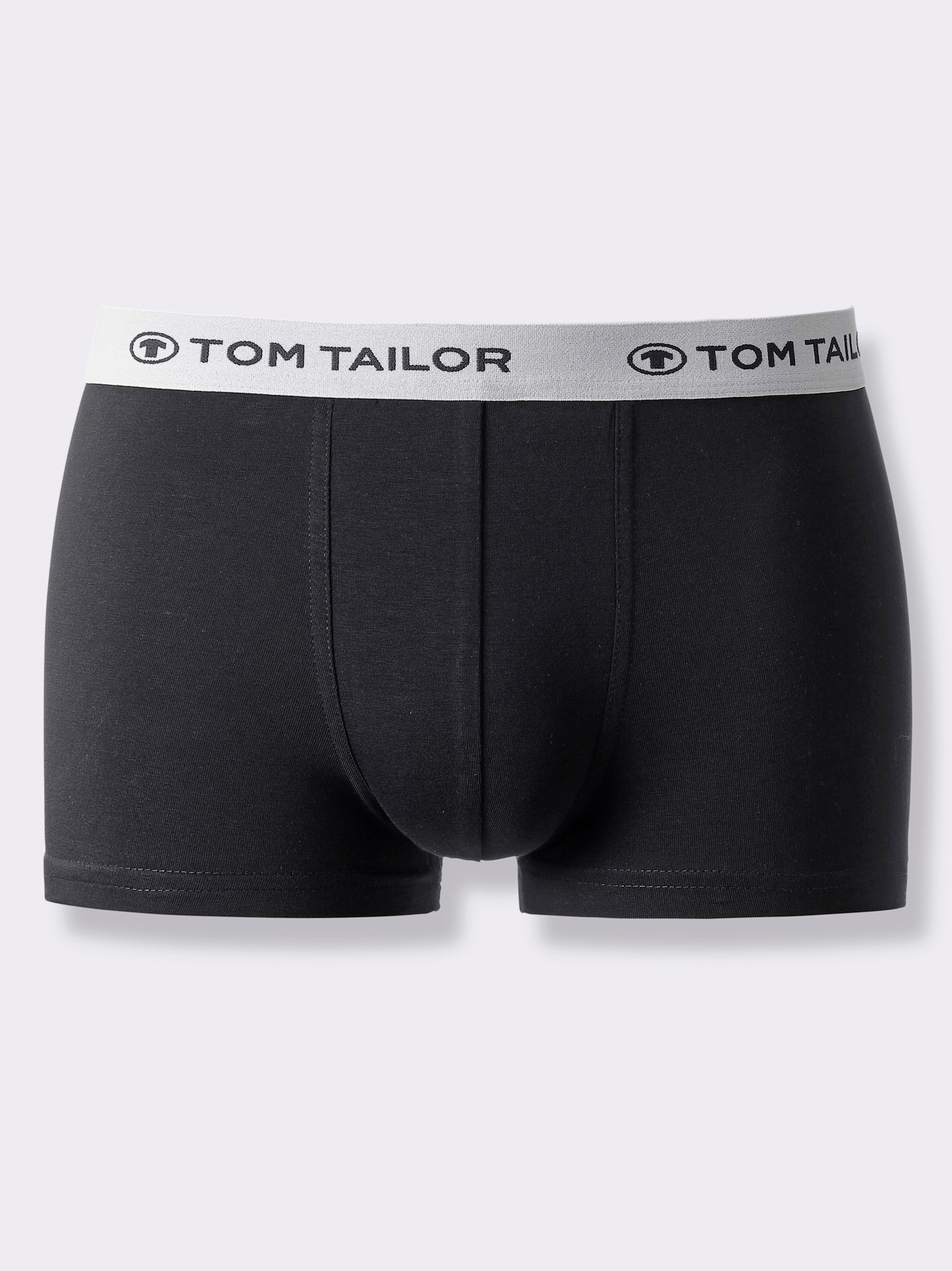 TOM TAILOR Boxerky - černá + antracitová + šedá-melír