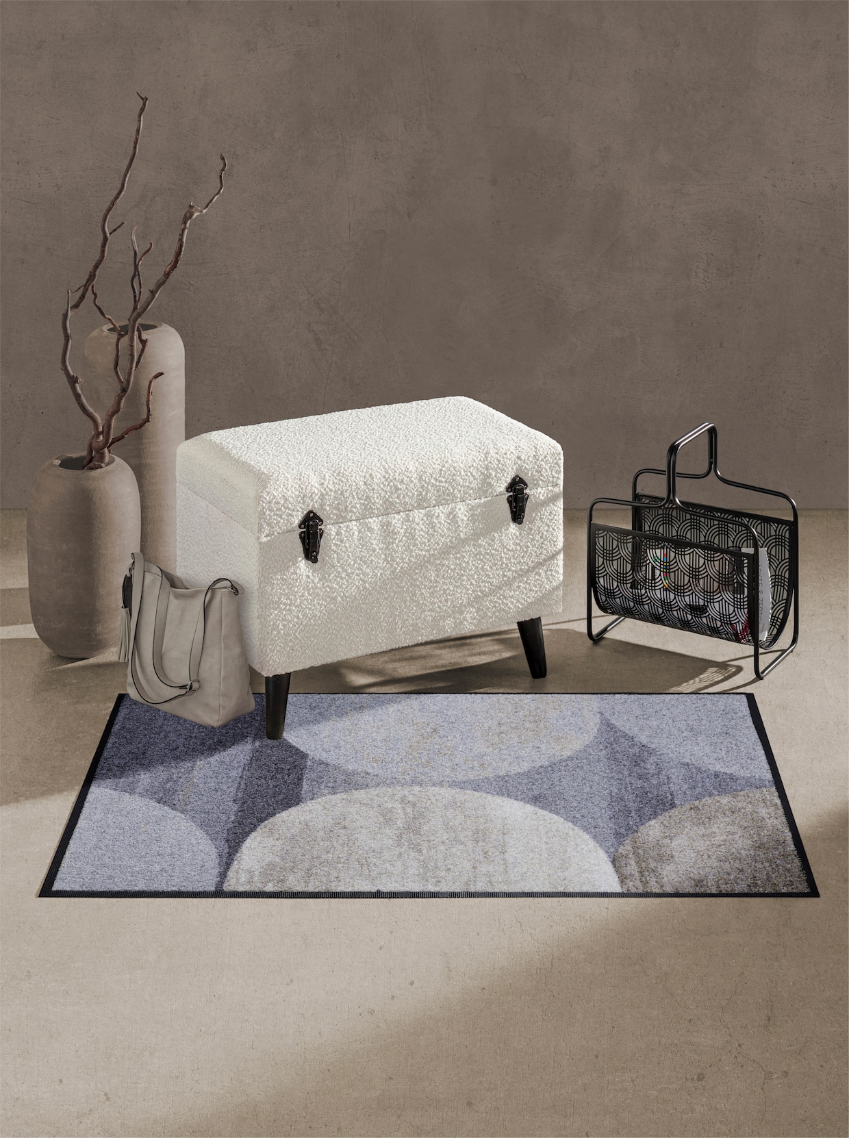 wash+dry by Kleen-Tex Fußmatte - natur-braun