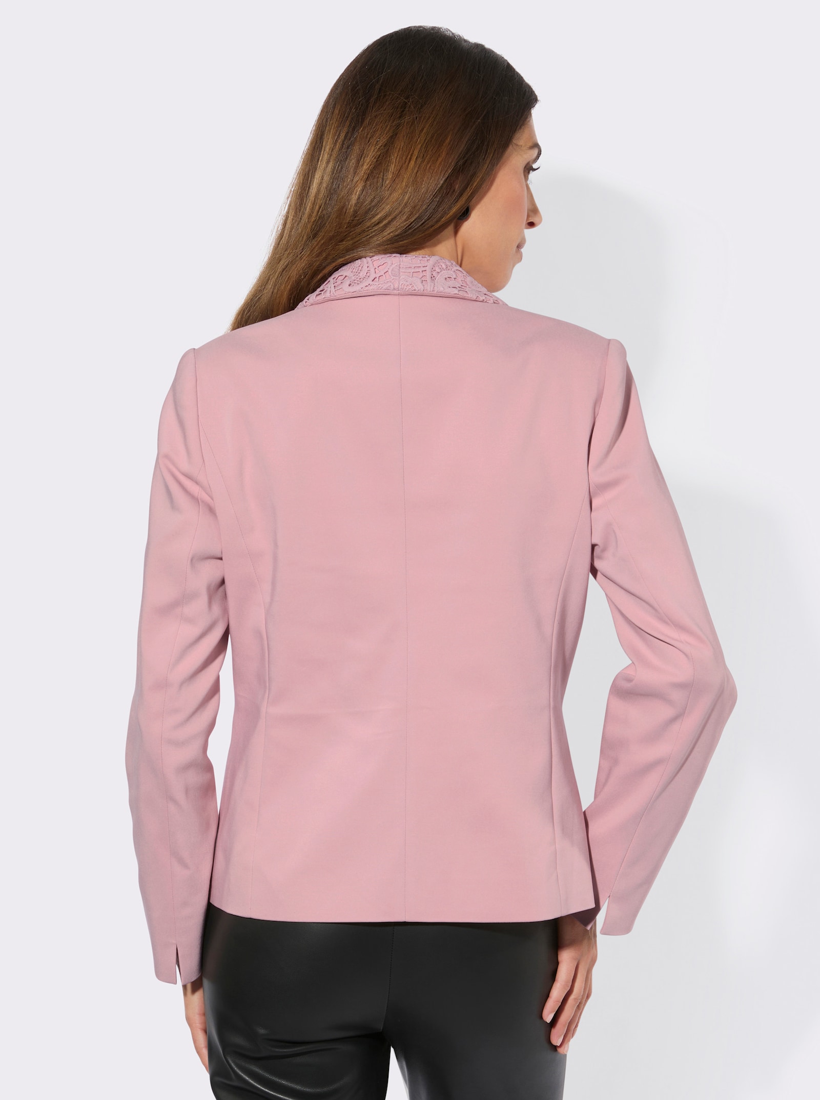 Blazer mit dünnen Schulterpolstern - hortensie