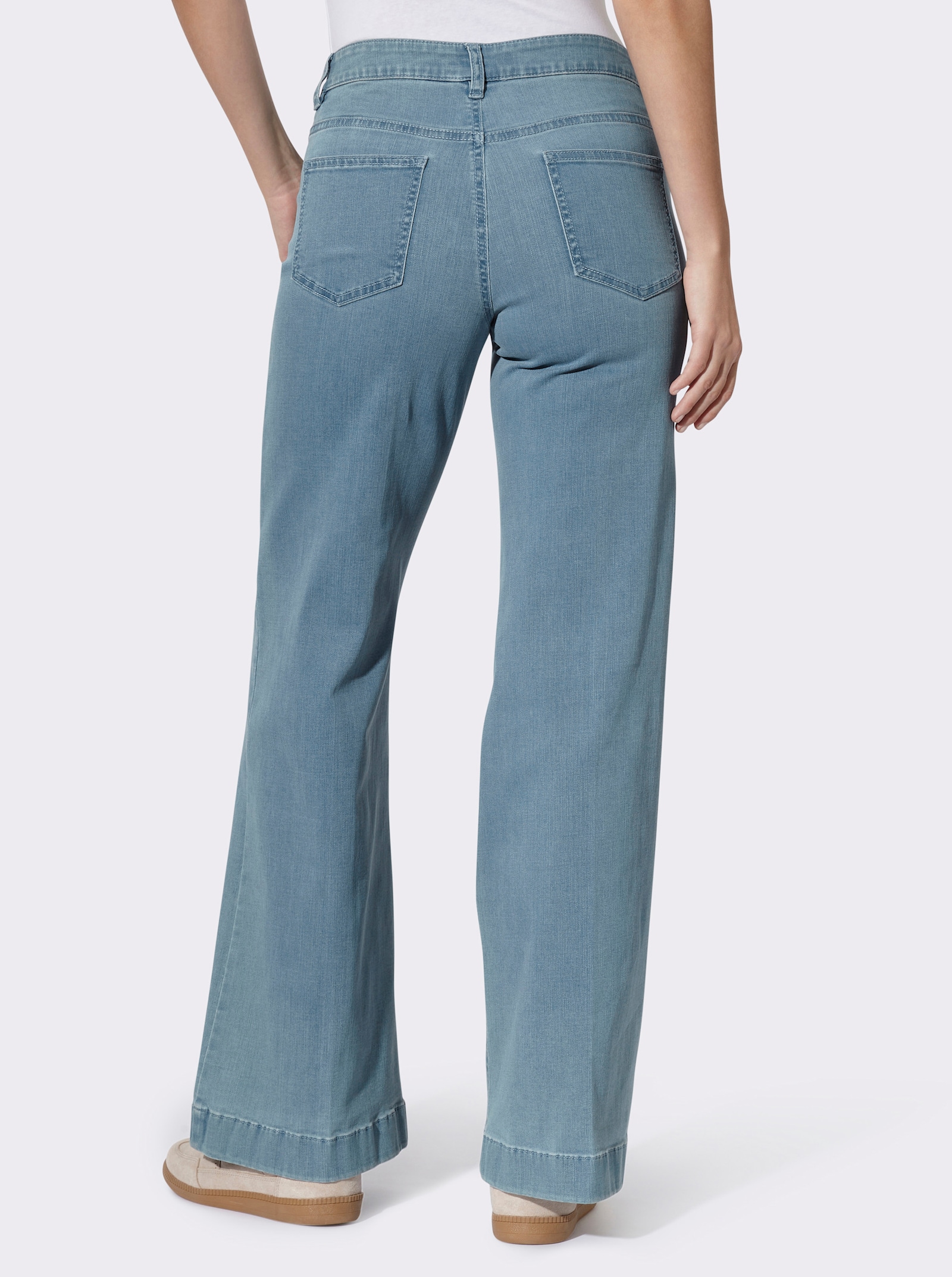 heine Jeans mit Bügelfalten - blue-bleached