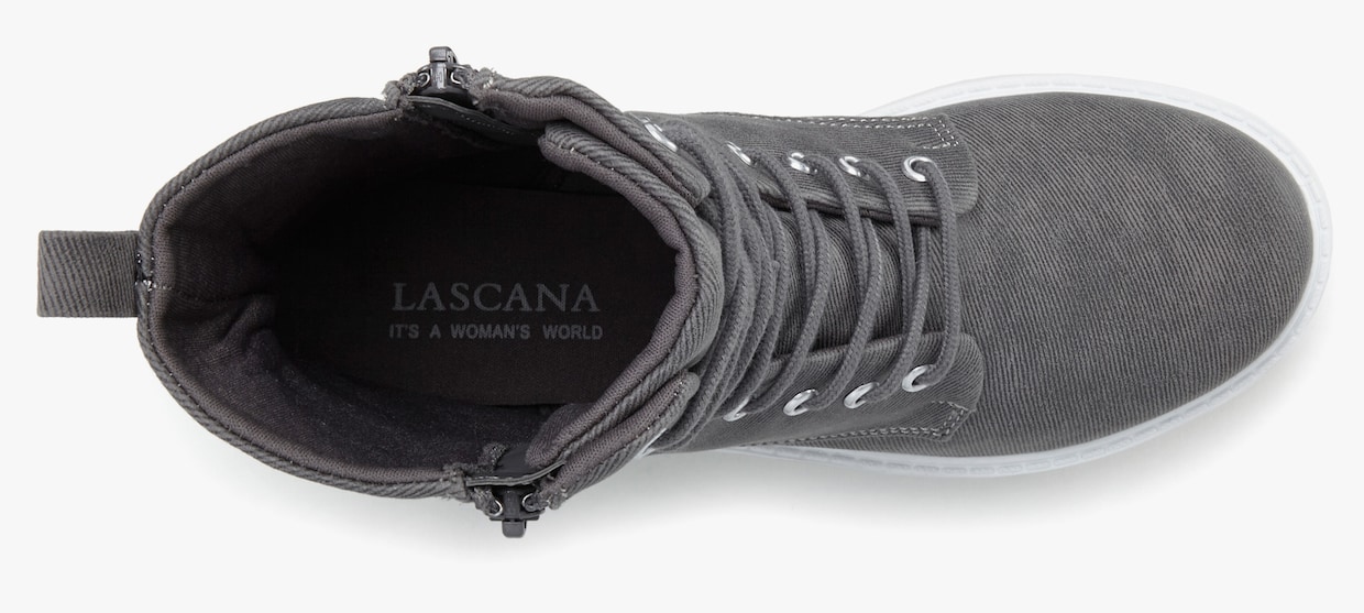 LASCANA Bottines à lacets - gris