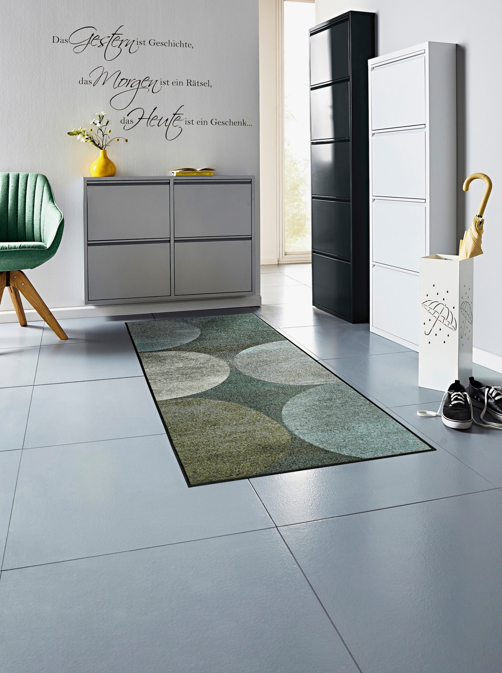 wash+dry by Kleen-Tex Paillasson - vert-naturel