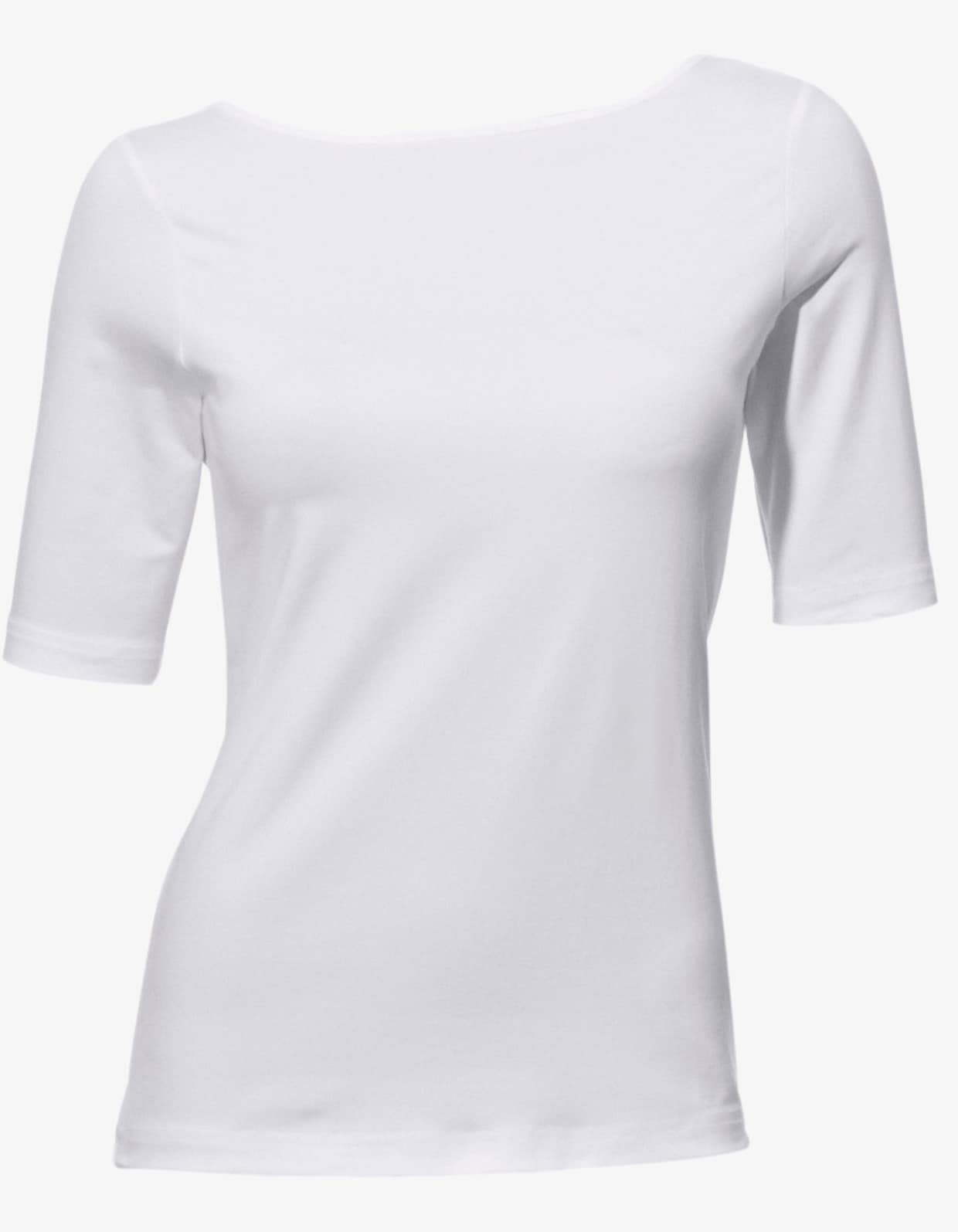 heine T-shirt encolure en U - blanc